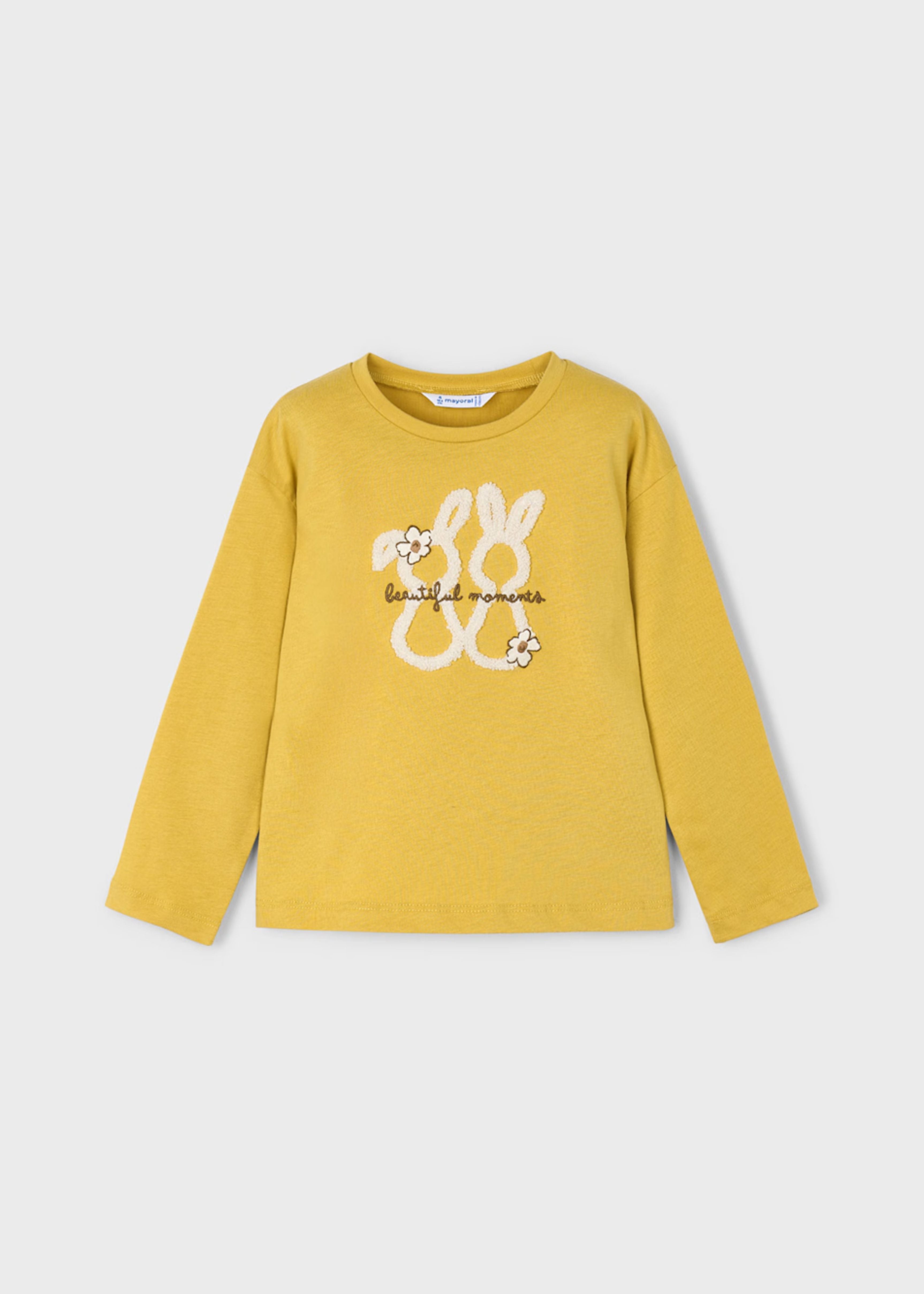 Camiseta Mostaza Little Bunny 100% Cotton