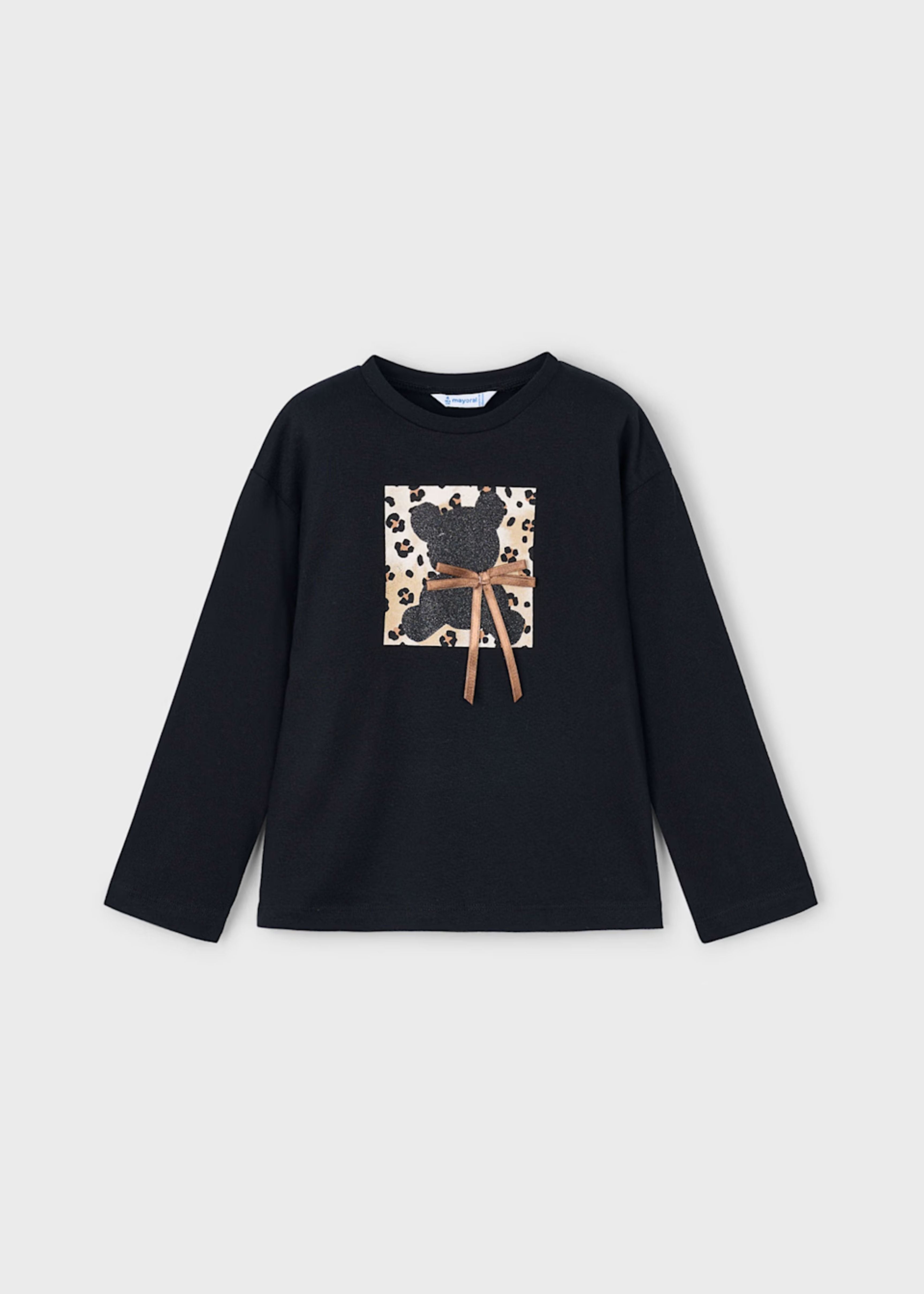 Camiseta Little Bear Negro 100% Cotton