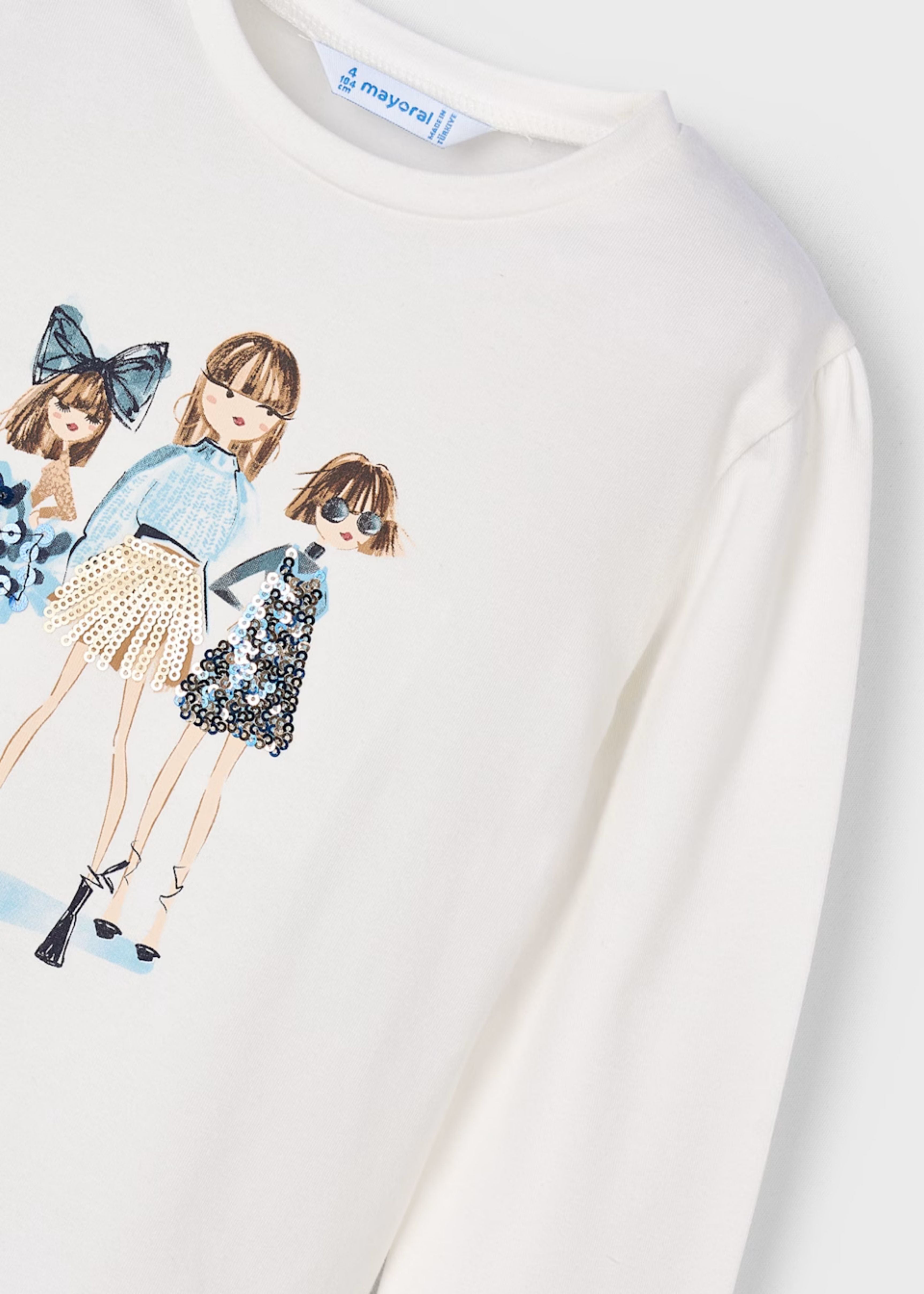 Camiseta Nata Marino Fashion Friends 100% Cotton