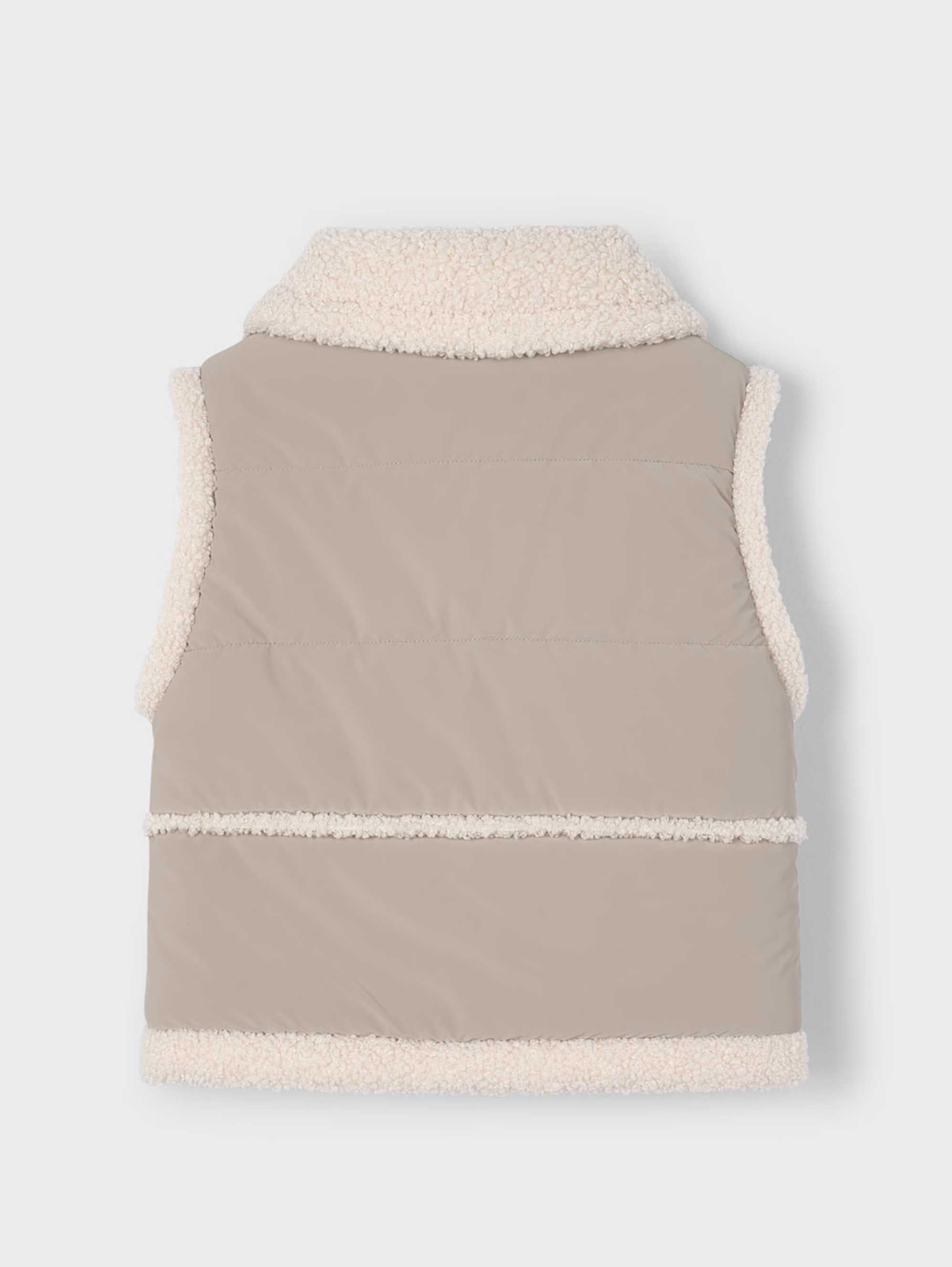 Chaleco Contrastes Borrego Topo