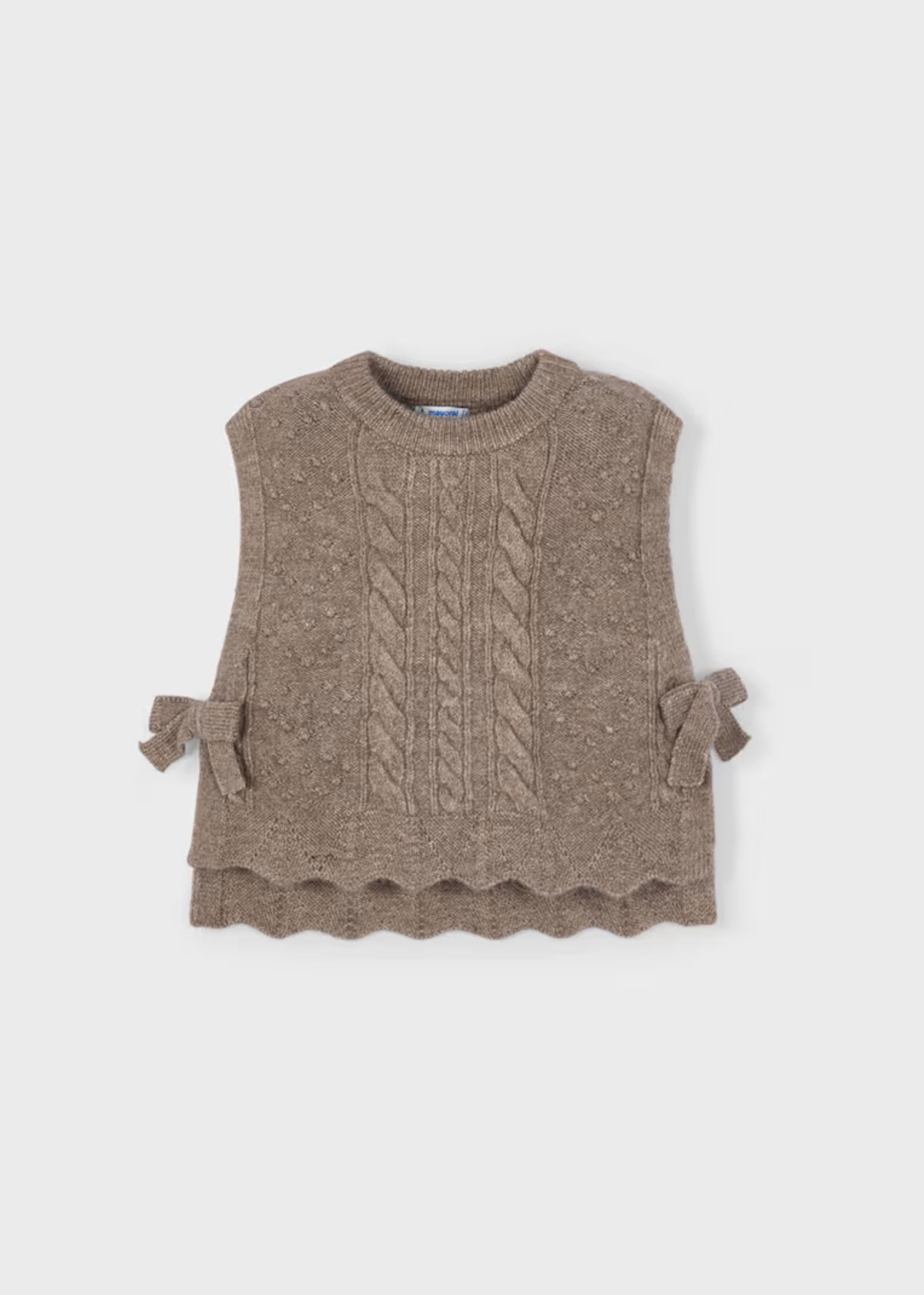 Chaleco Tejido Lazos