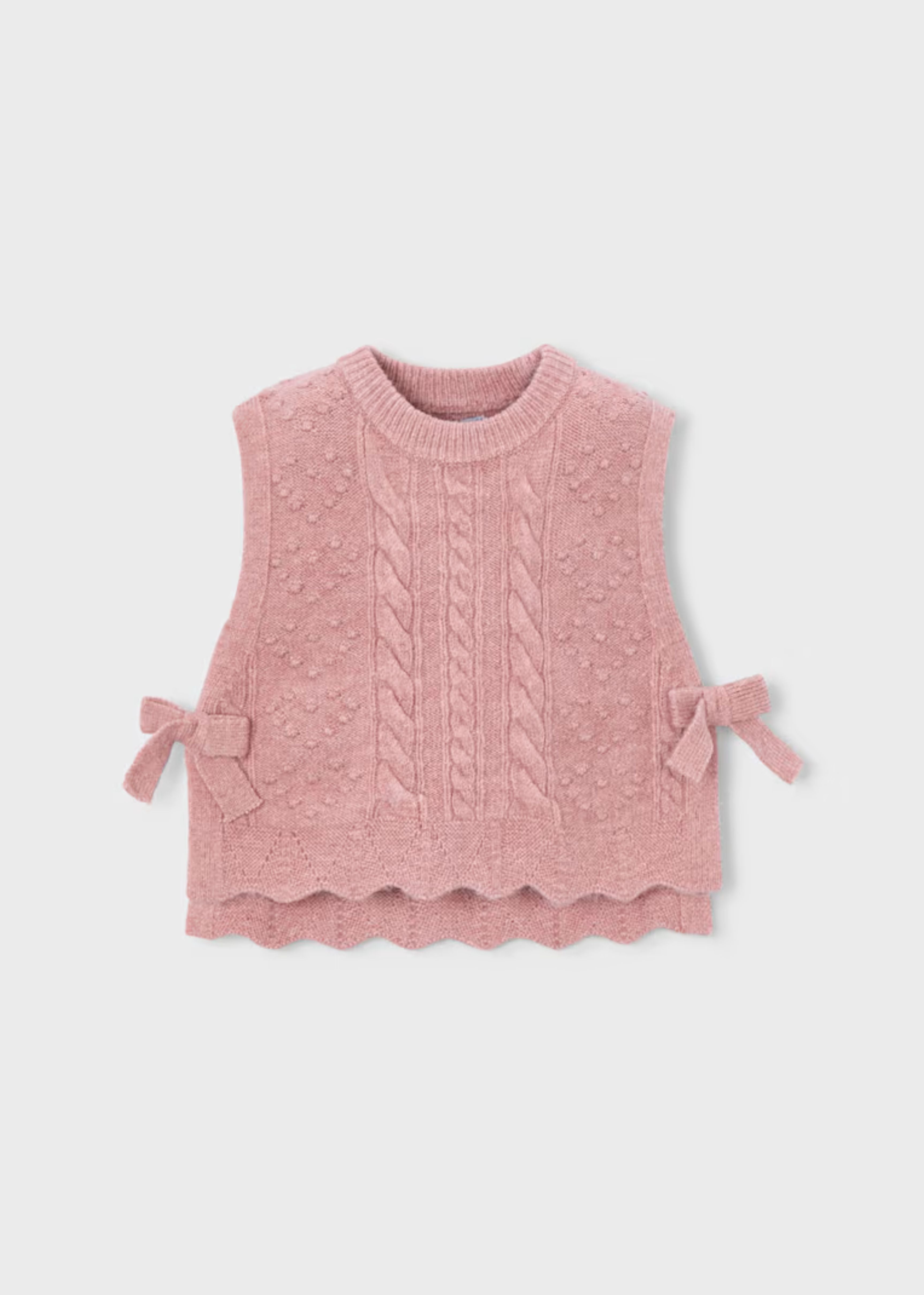 Chaleco Tejido Lazos