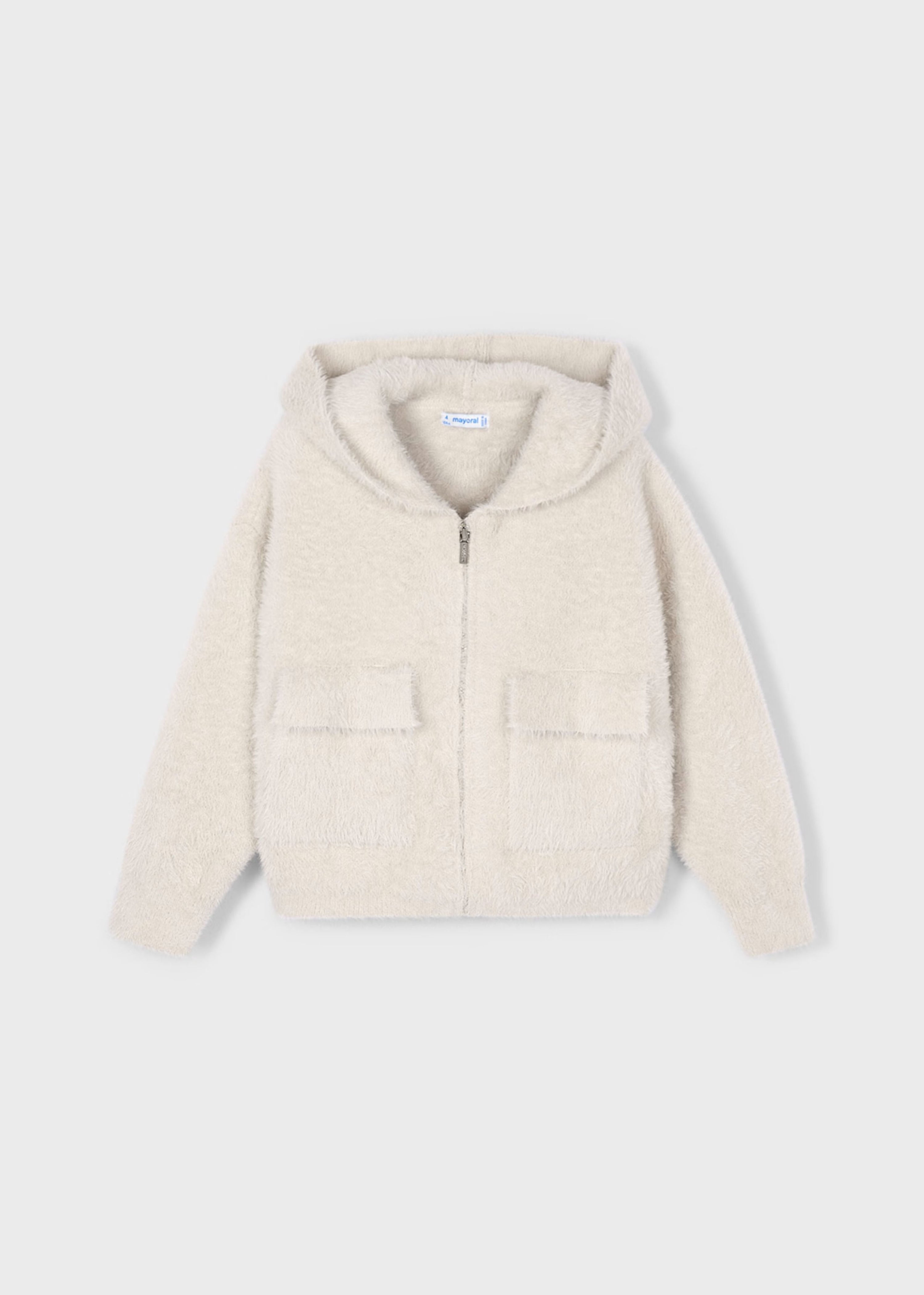 Chaqueta Hooded Pelo Almendra