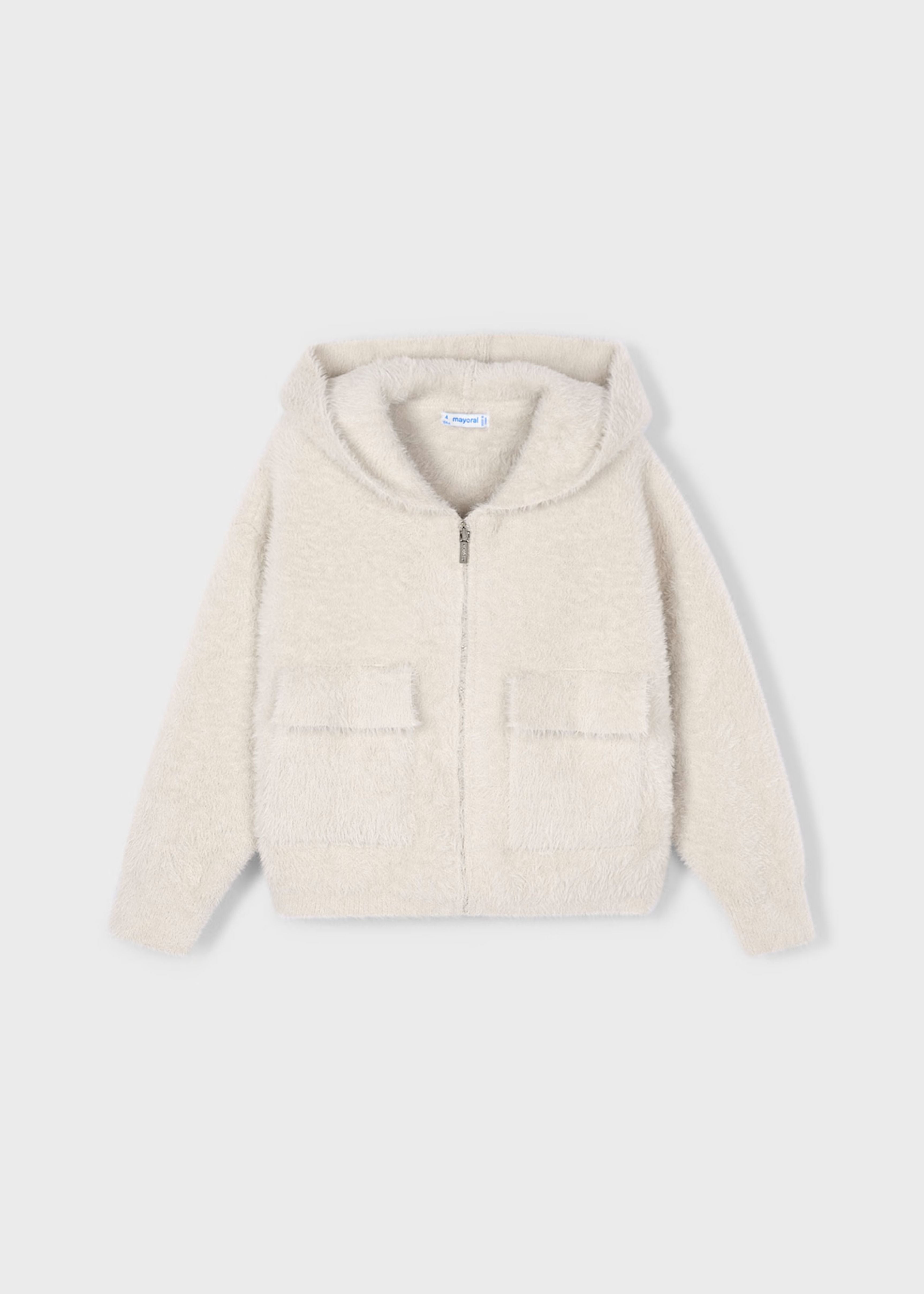 Chaqueta Hooded Pelo Almendra