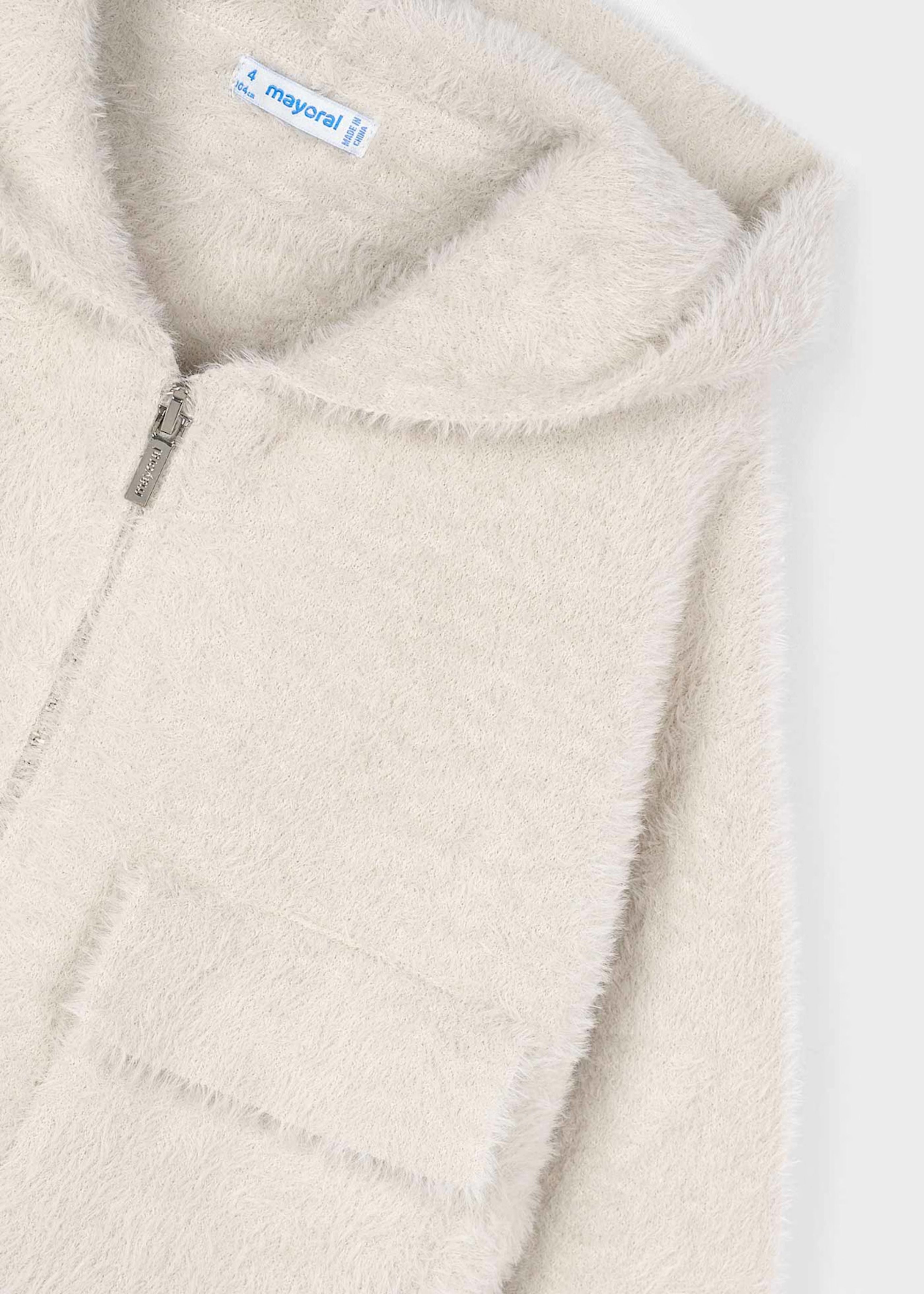 Chaqueta Hooded Pelo Almendra