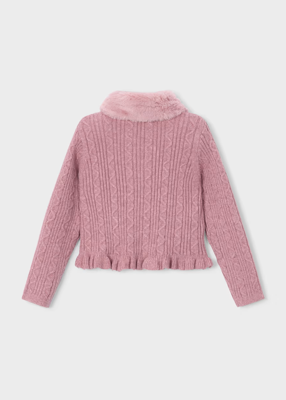 Sweater Tejido Cuello Pelo Cuarzo