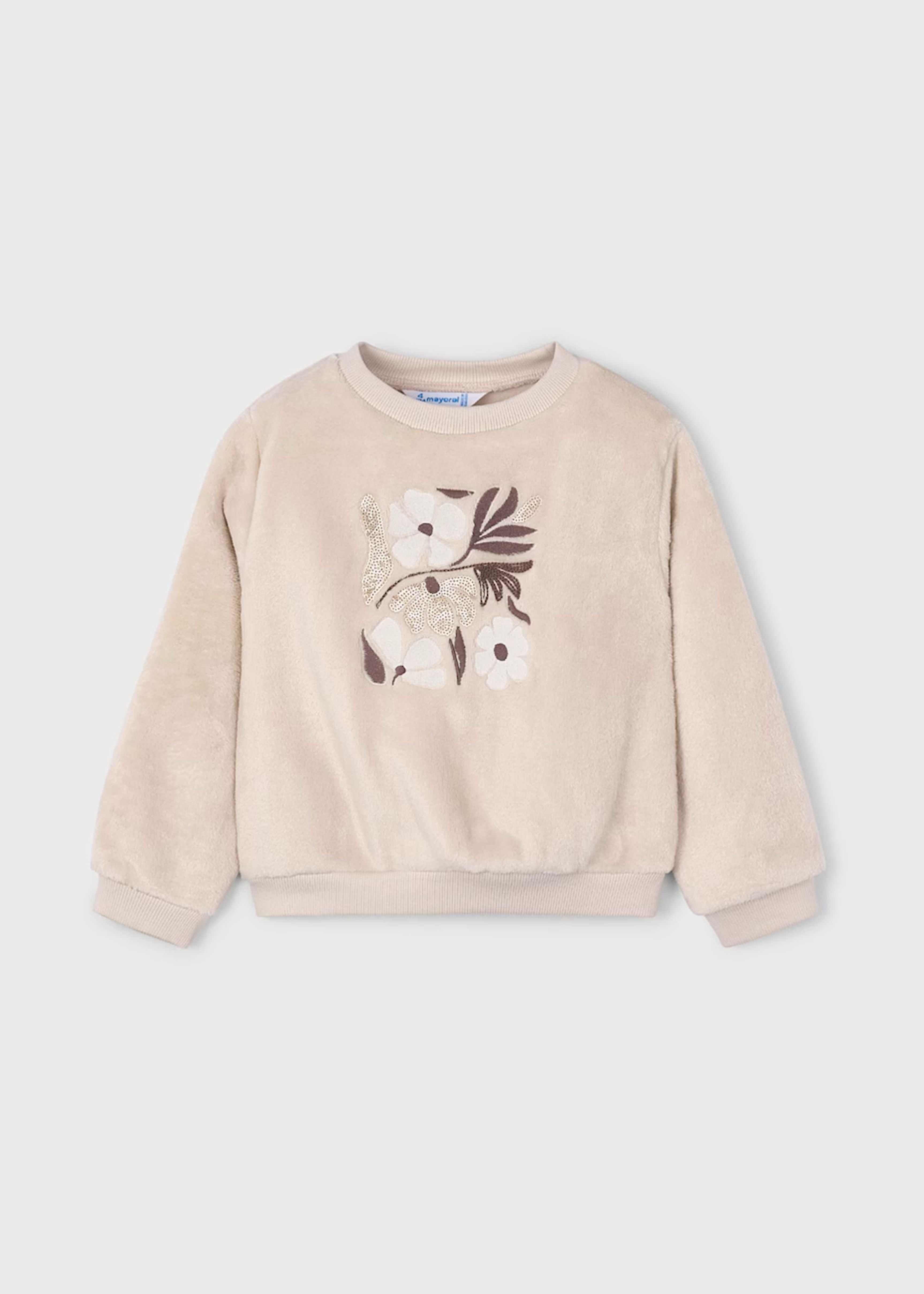 Buzo Pelo Sequin Floral Arena