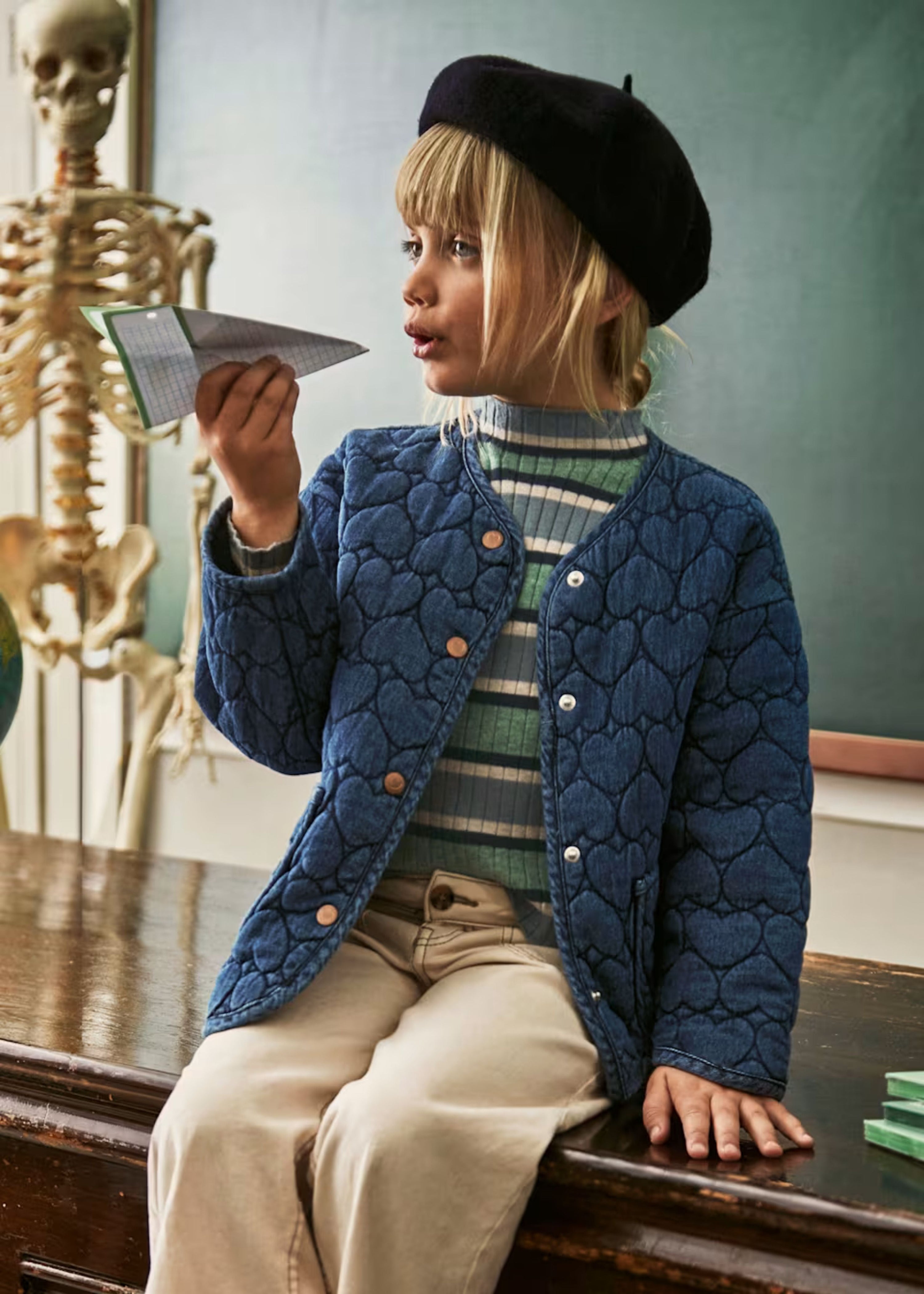 Chaqueton Corazones Denim