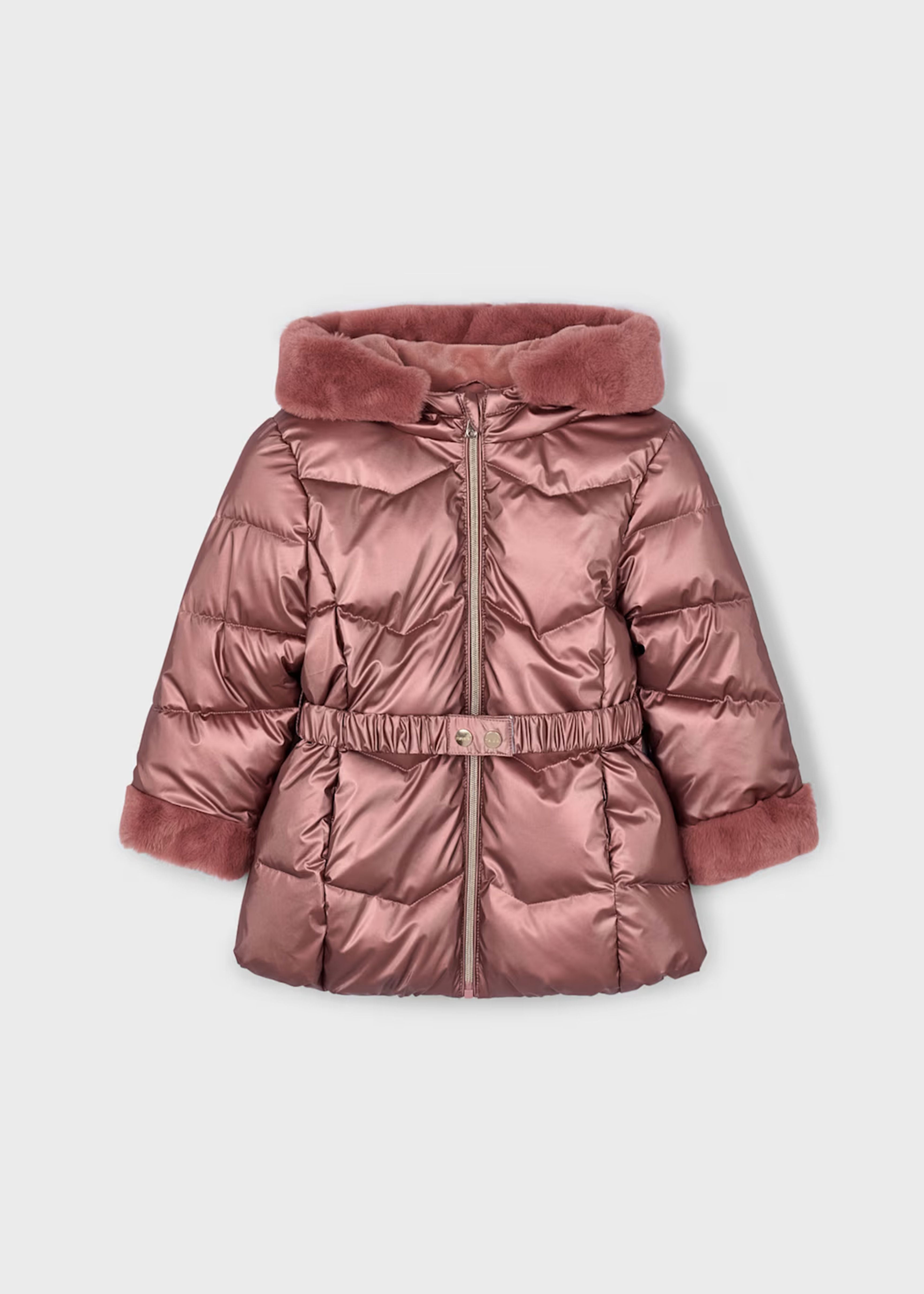 Chaquetón Metalizado Maquillaje Hooded Afelpado