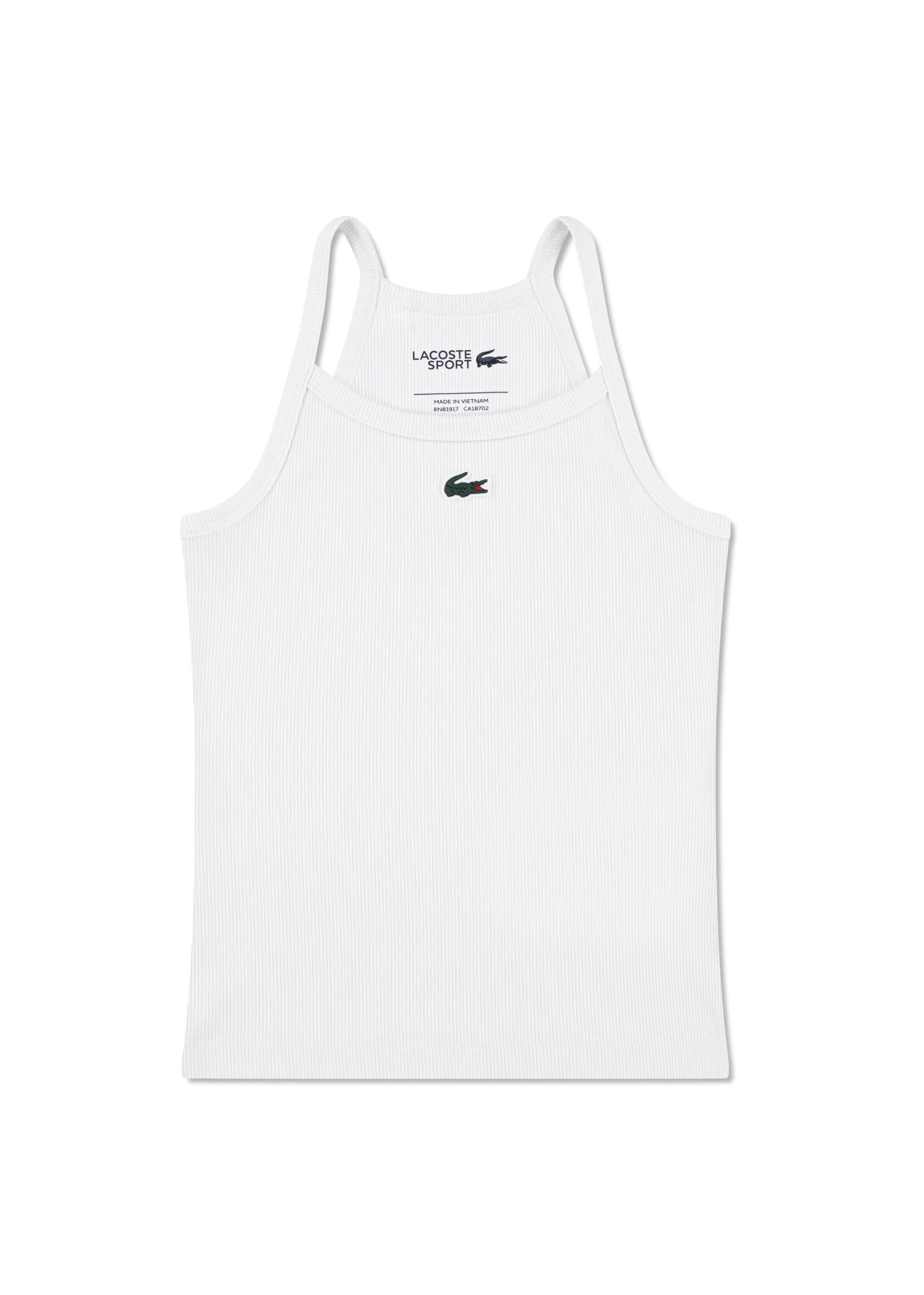 Top Blanco Lacoste Contrastes