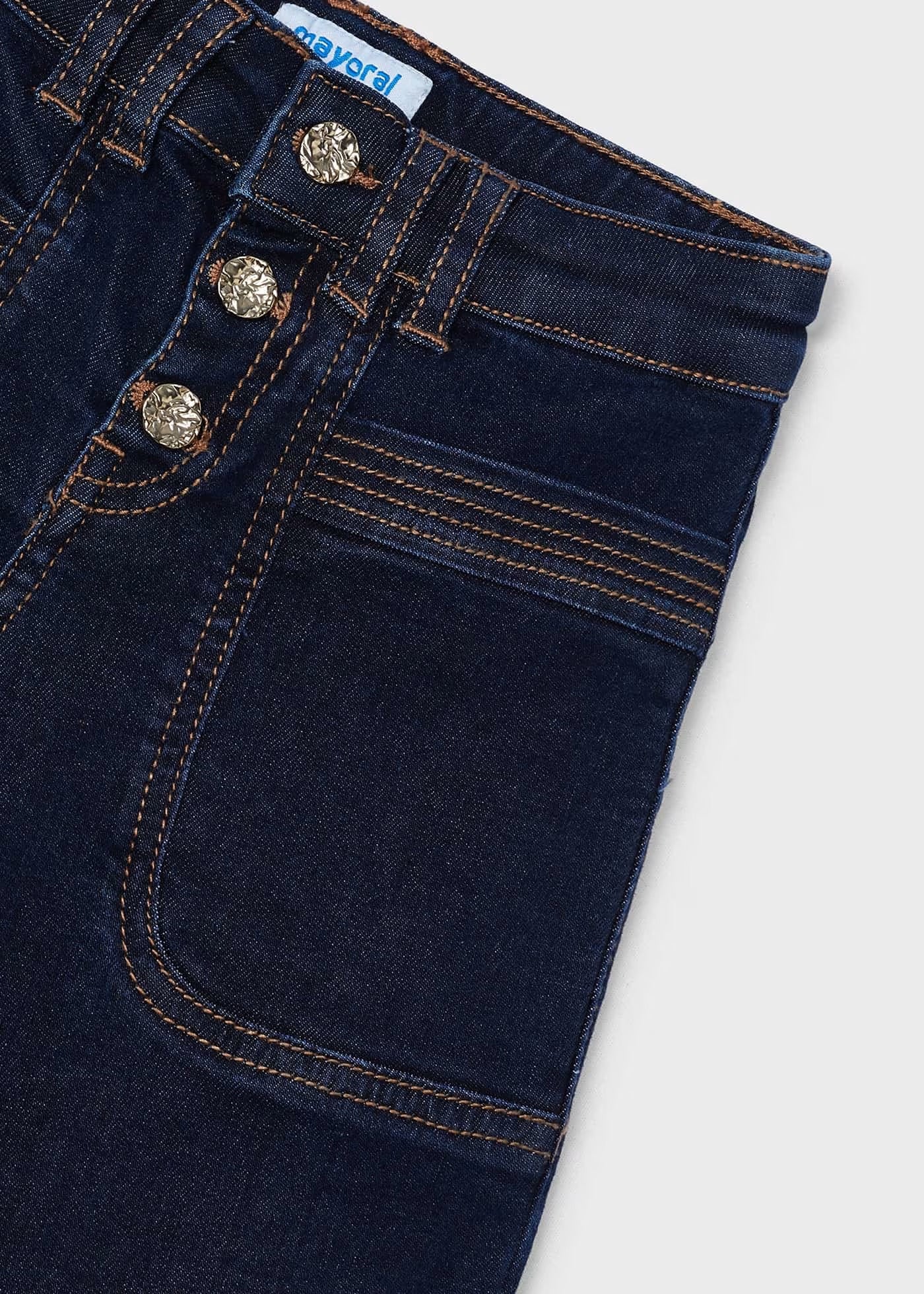 Jeans Wide Leg Oscuro Niña