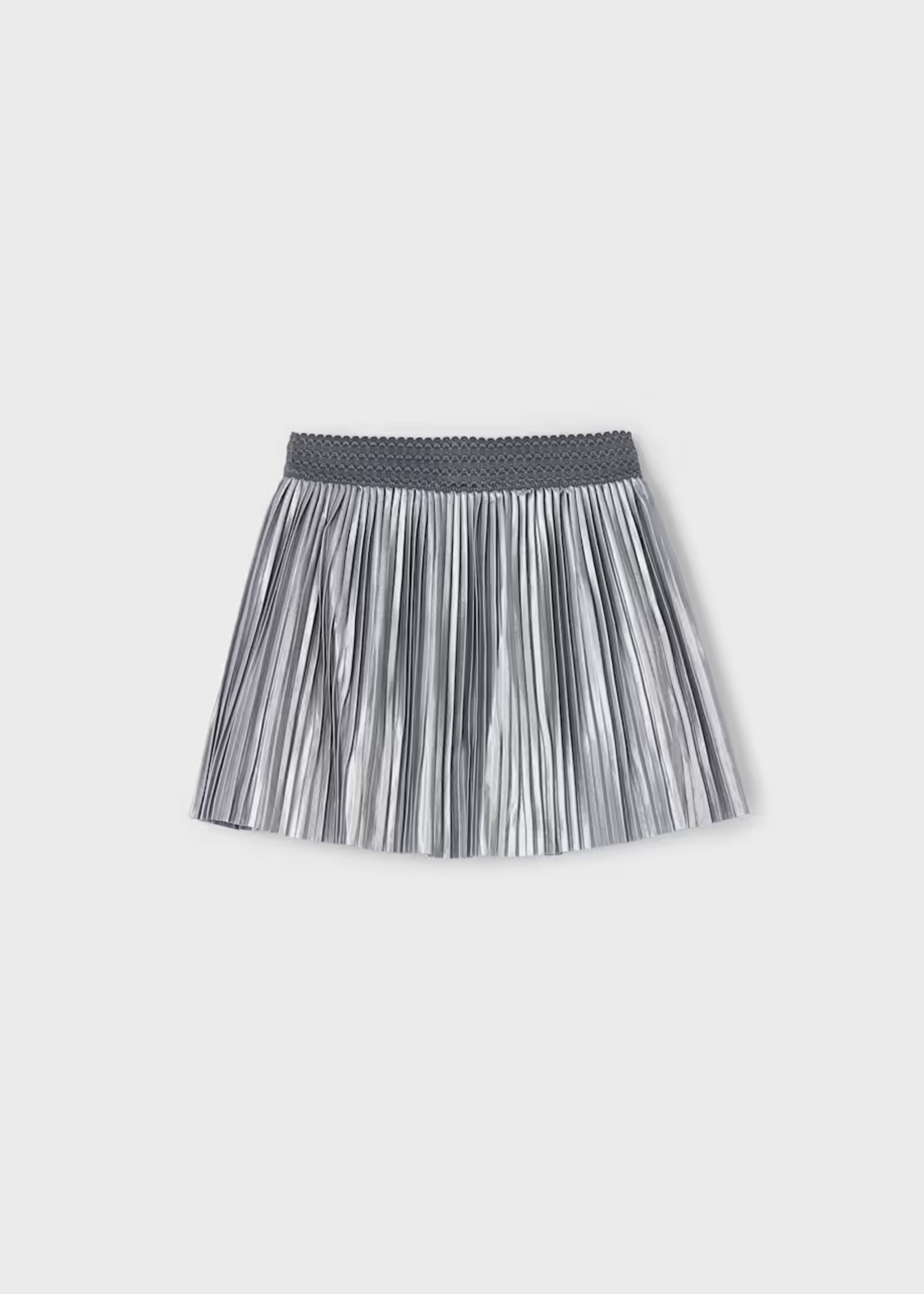 Falda Plisada Silver