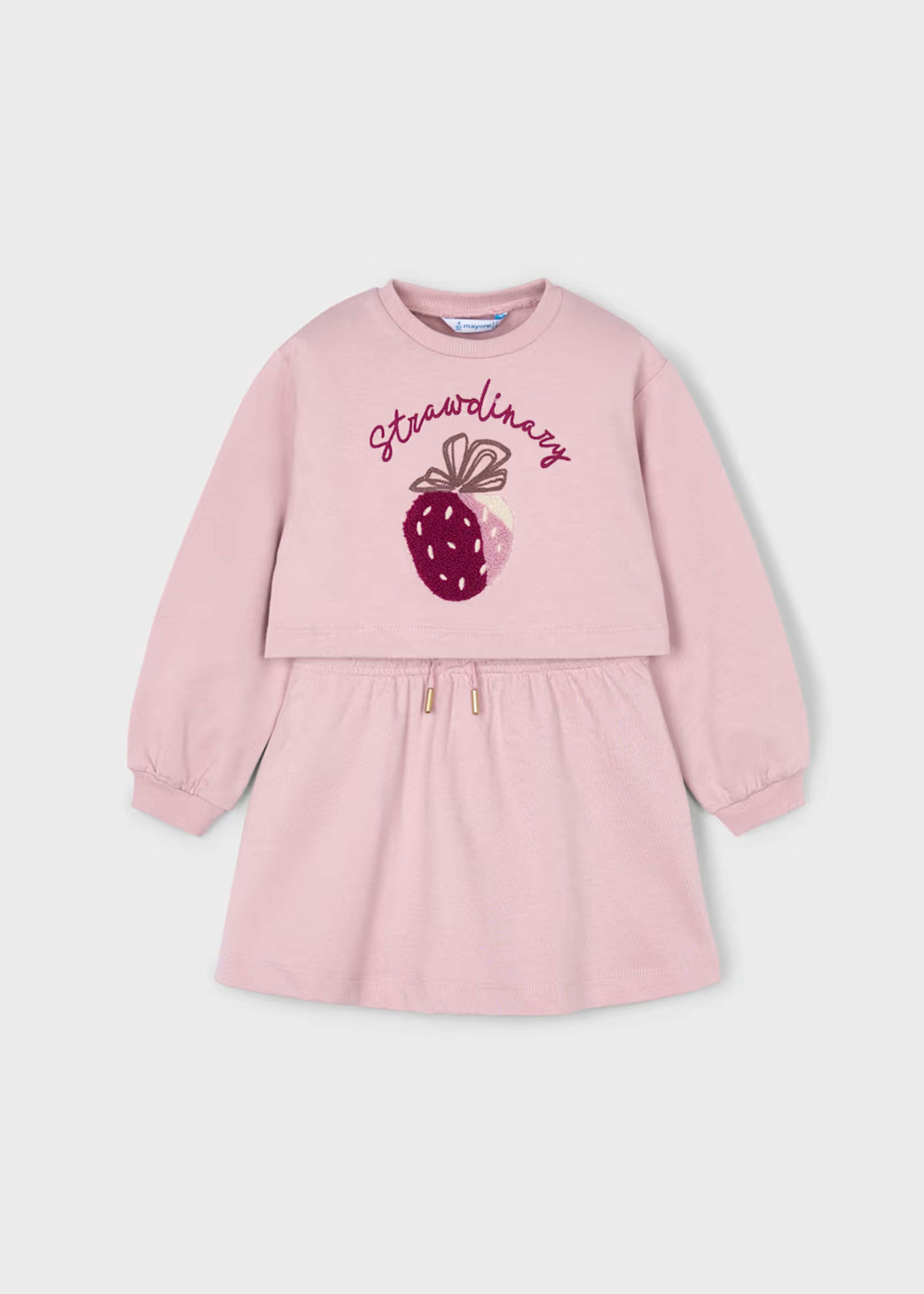 Conjunto Buzo Strawberry | Falda