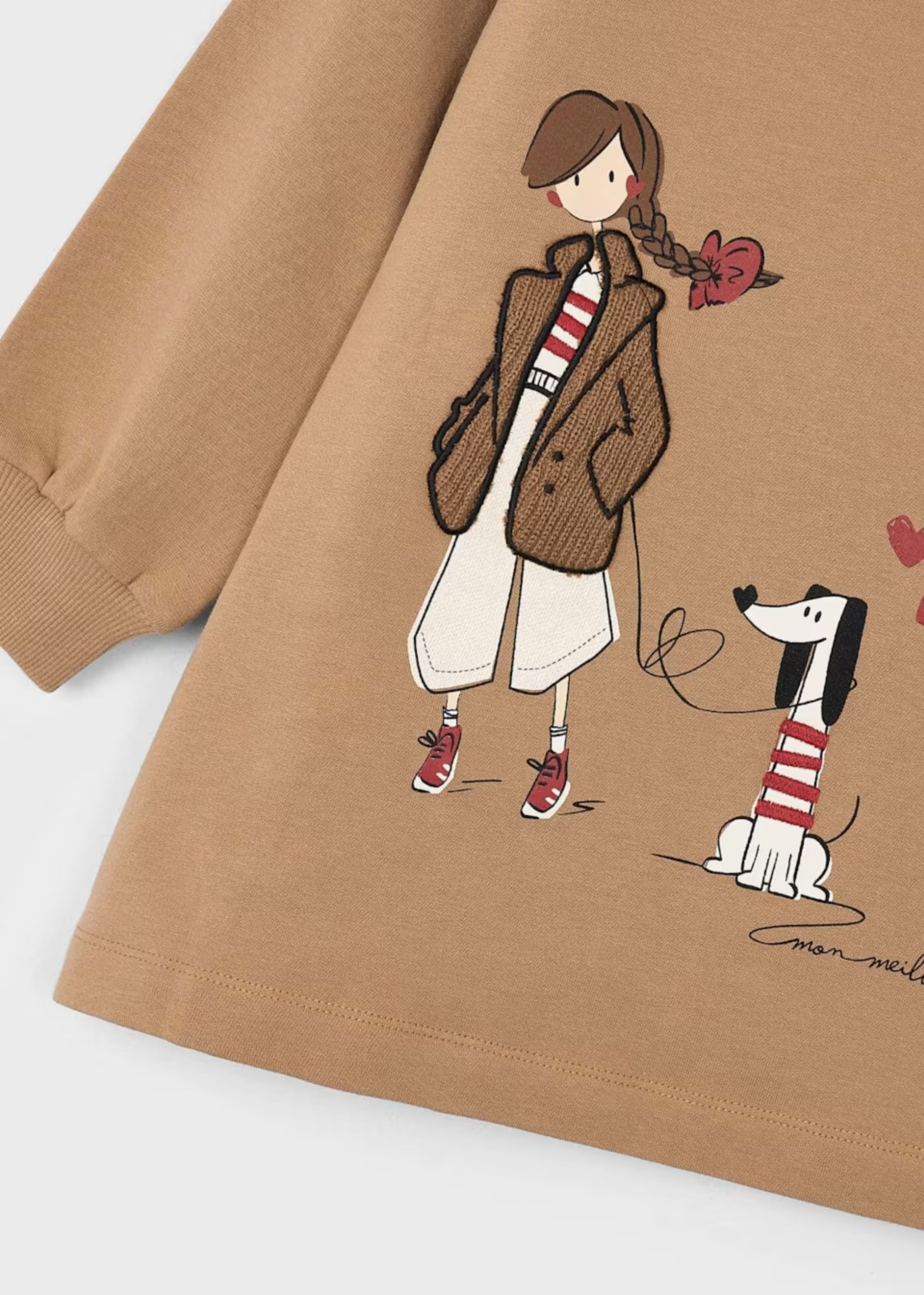 Vestido Hearts Cámel