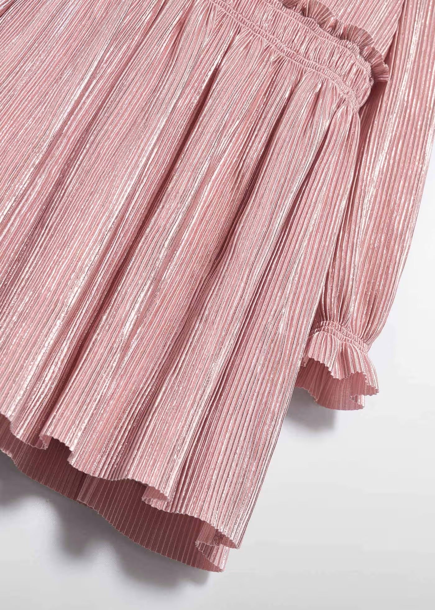 Vestido Punto Plisado Pétalo