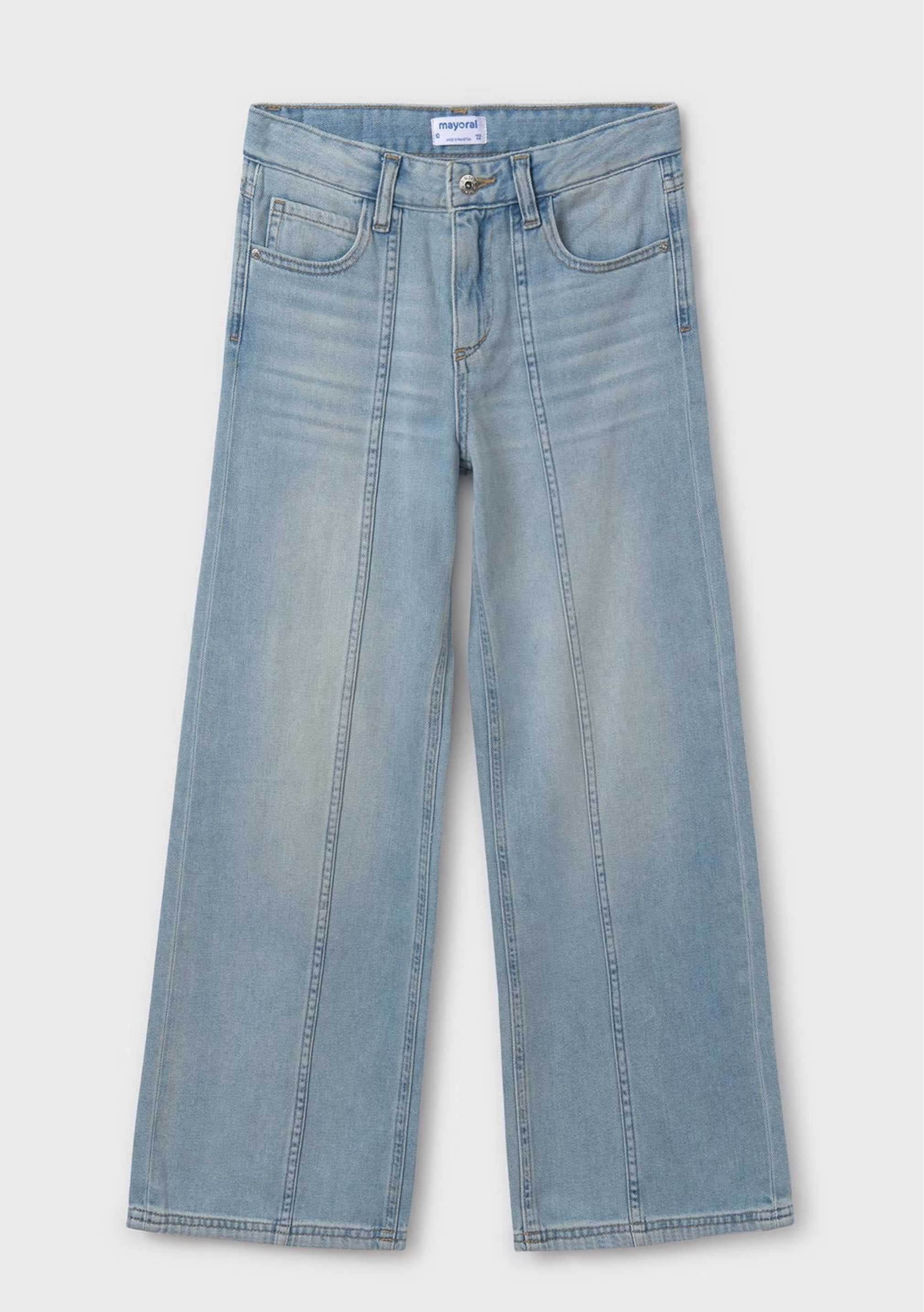 Jeans Wide Leg Algodón Chica