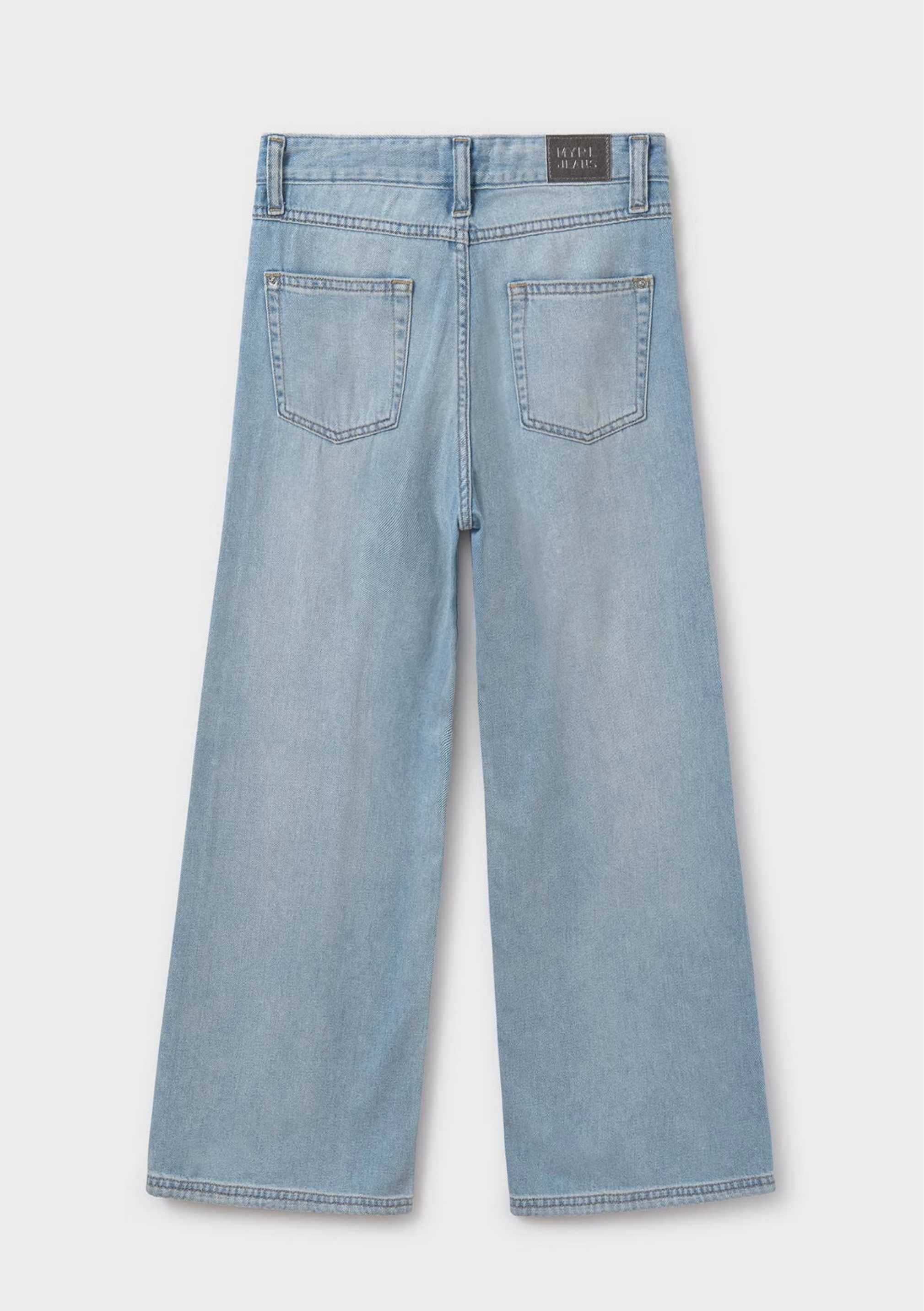 Jeans Wide Leg Algodón Chica