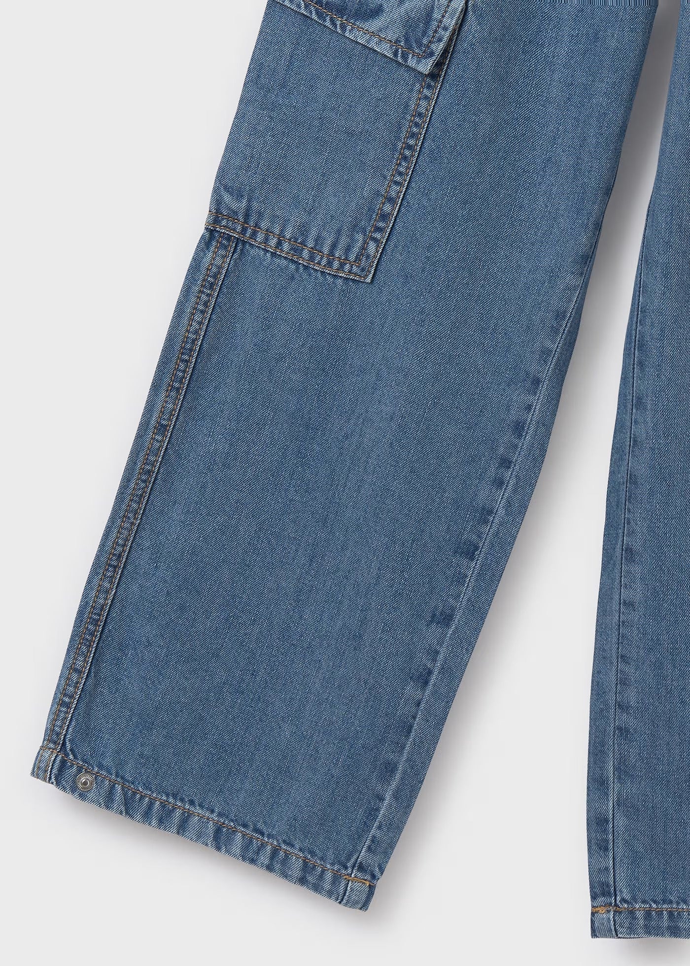 Jeans Fluido Cargo Chica