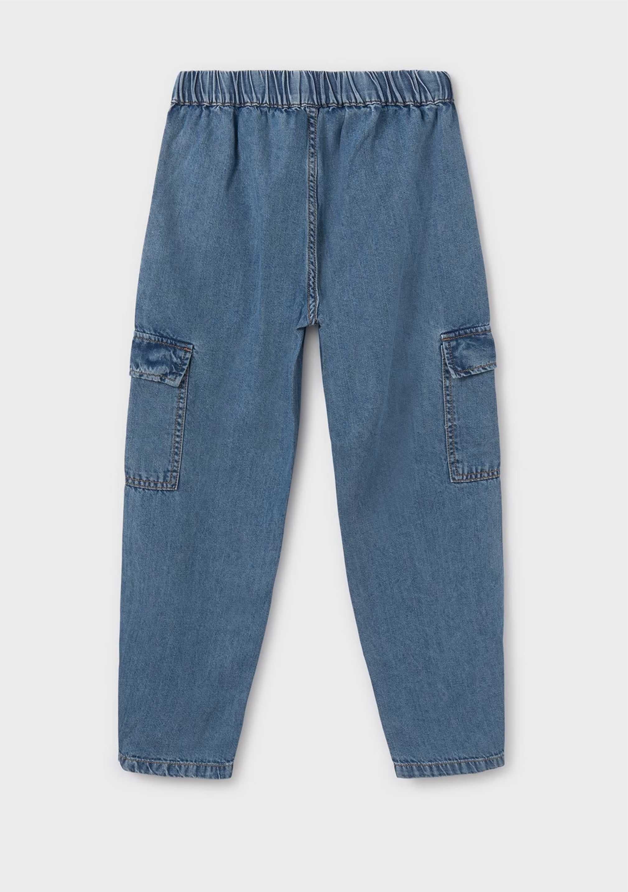 Jeans Fluido Cargo Chica