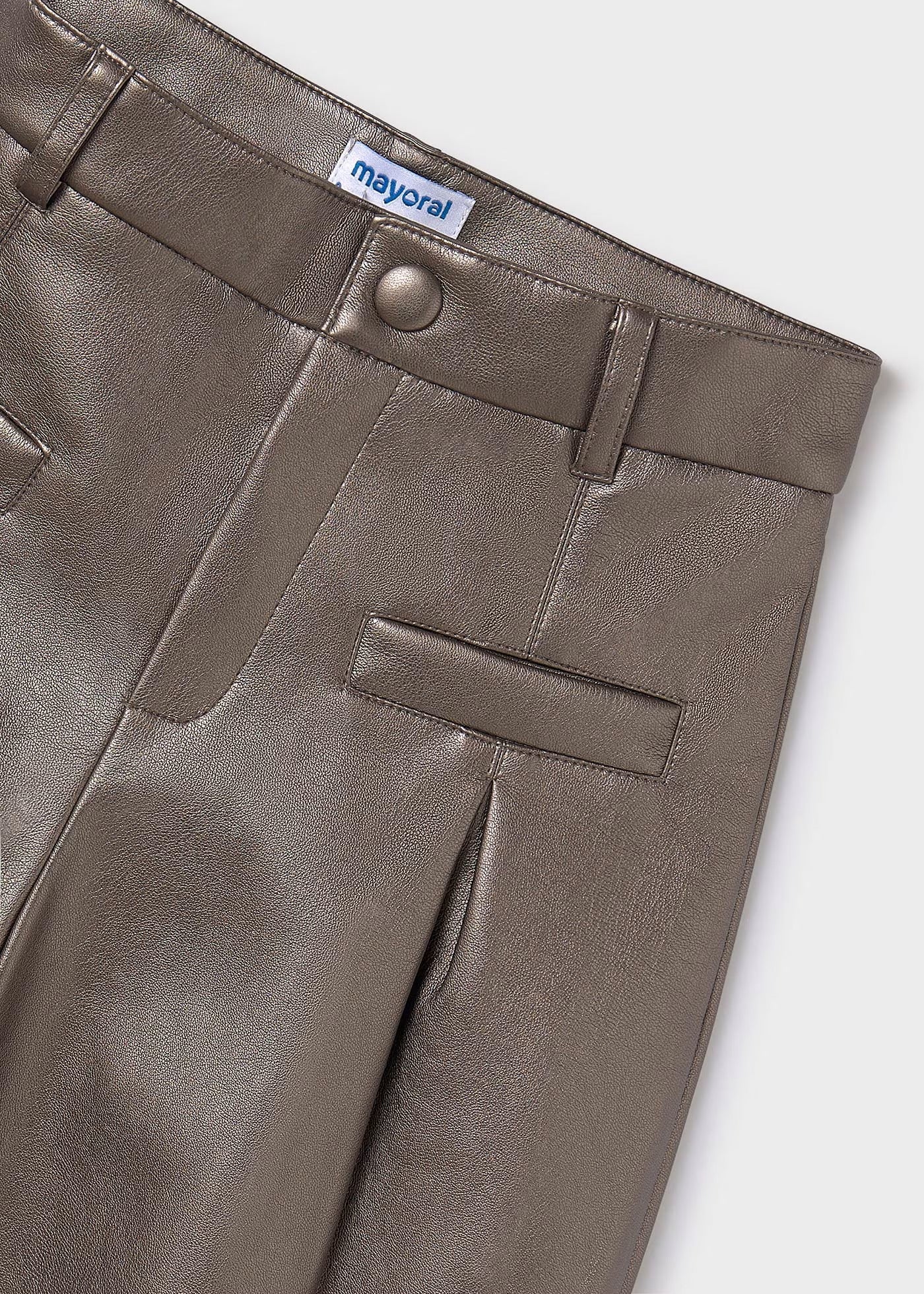 Short Bronce Polipiel Chica
