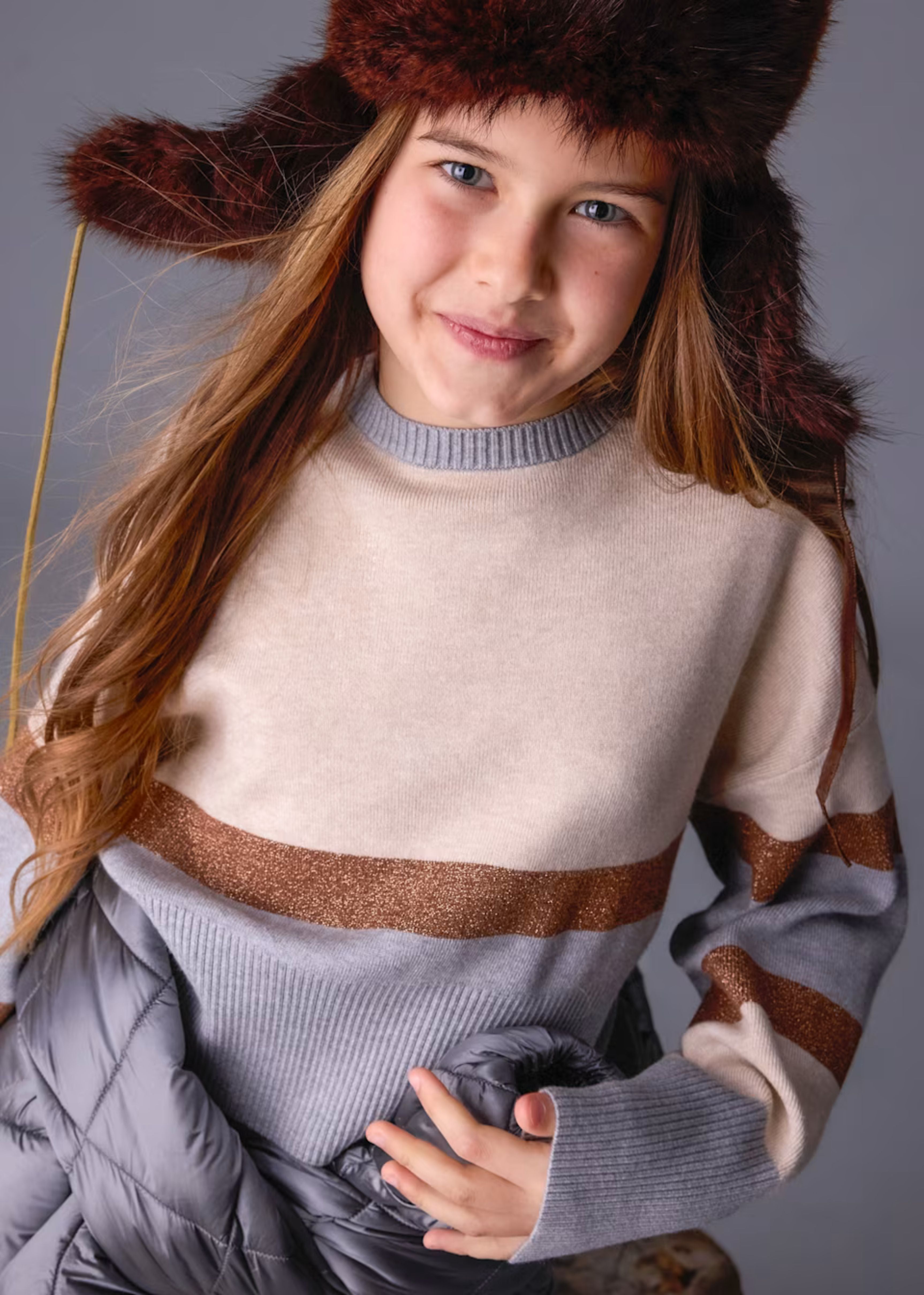 Jersey Cropped Fall Stripes