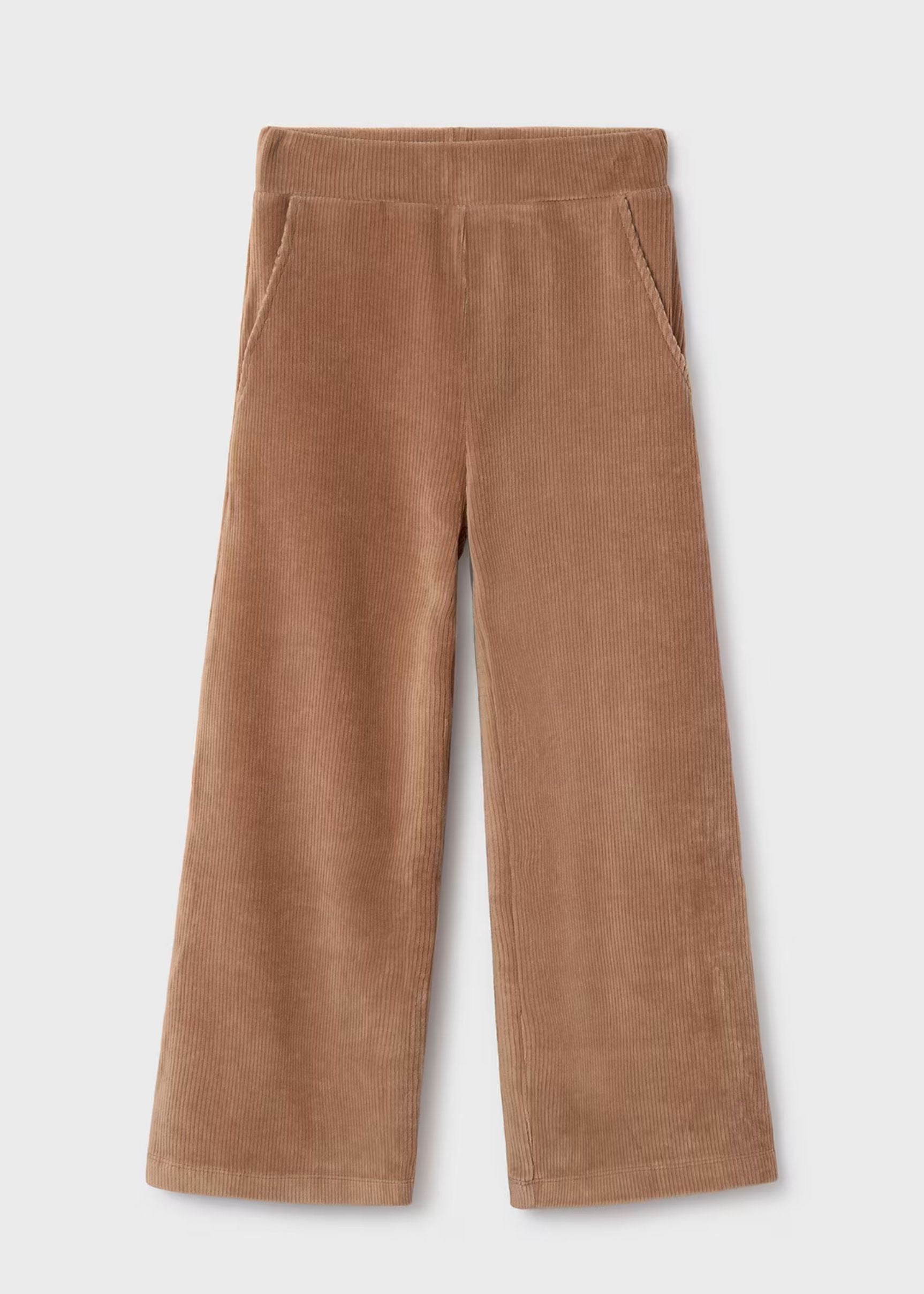 Pantalón Wide Leg Pana Canela Chica