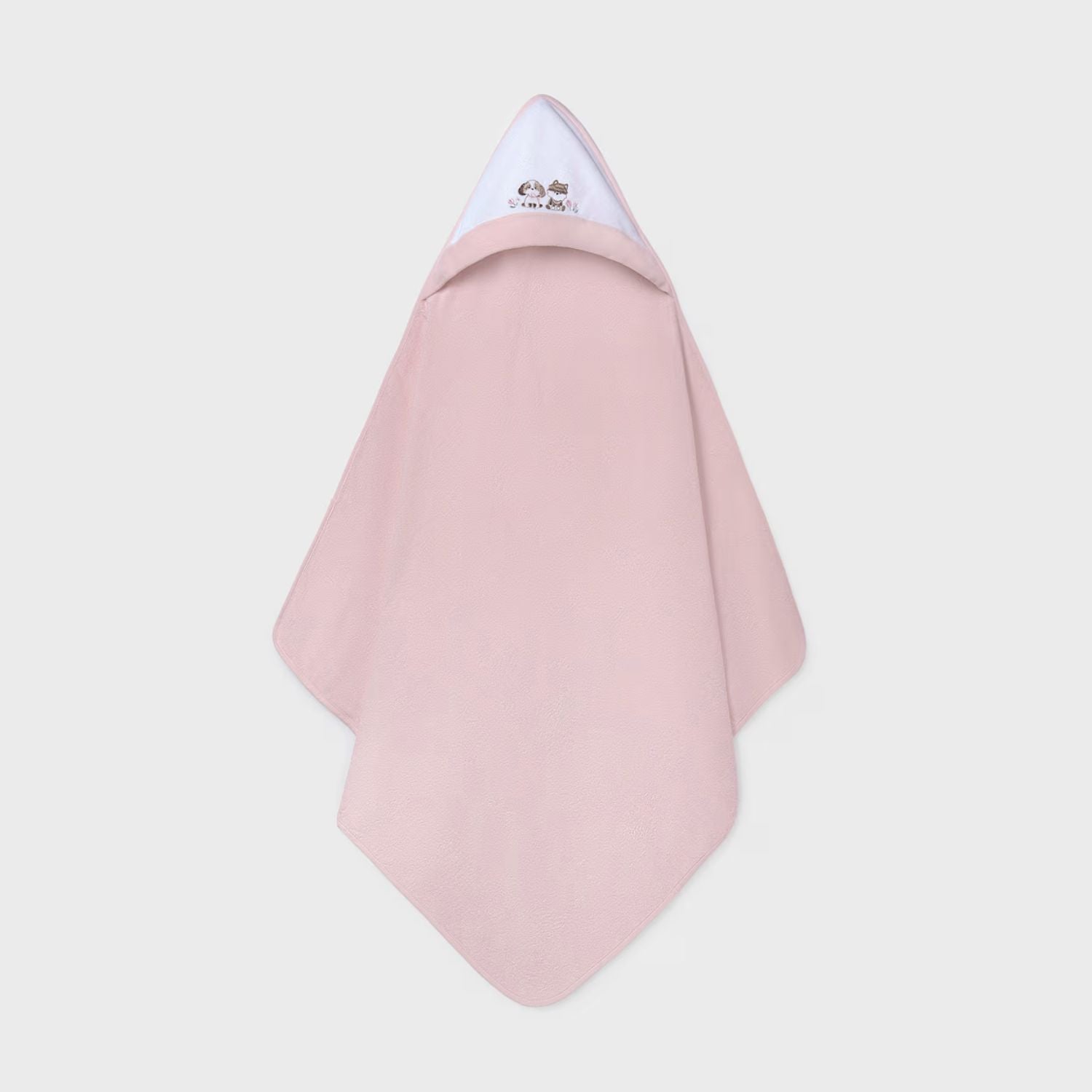 Toalla Gorro Puppy Friends Rosa Baby