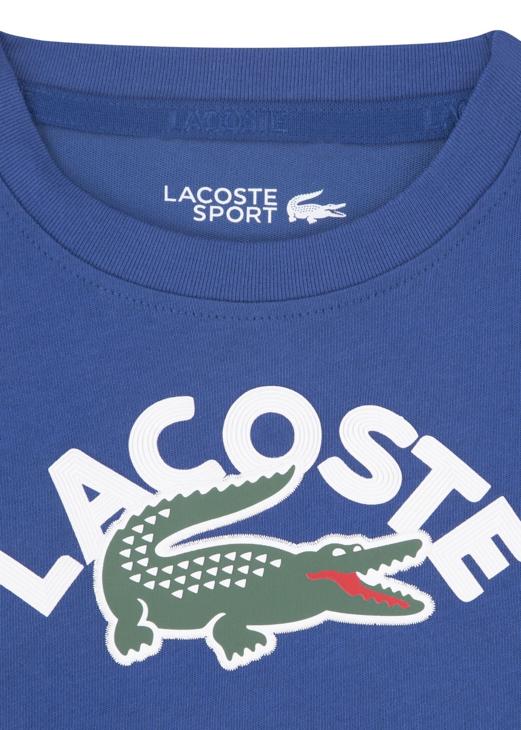 Camiseta Lacoste Maxi Logo Azul