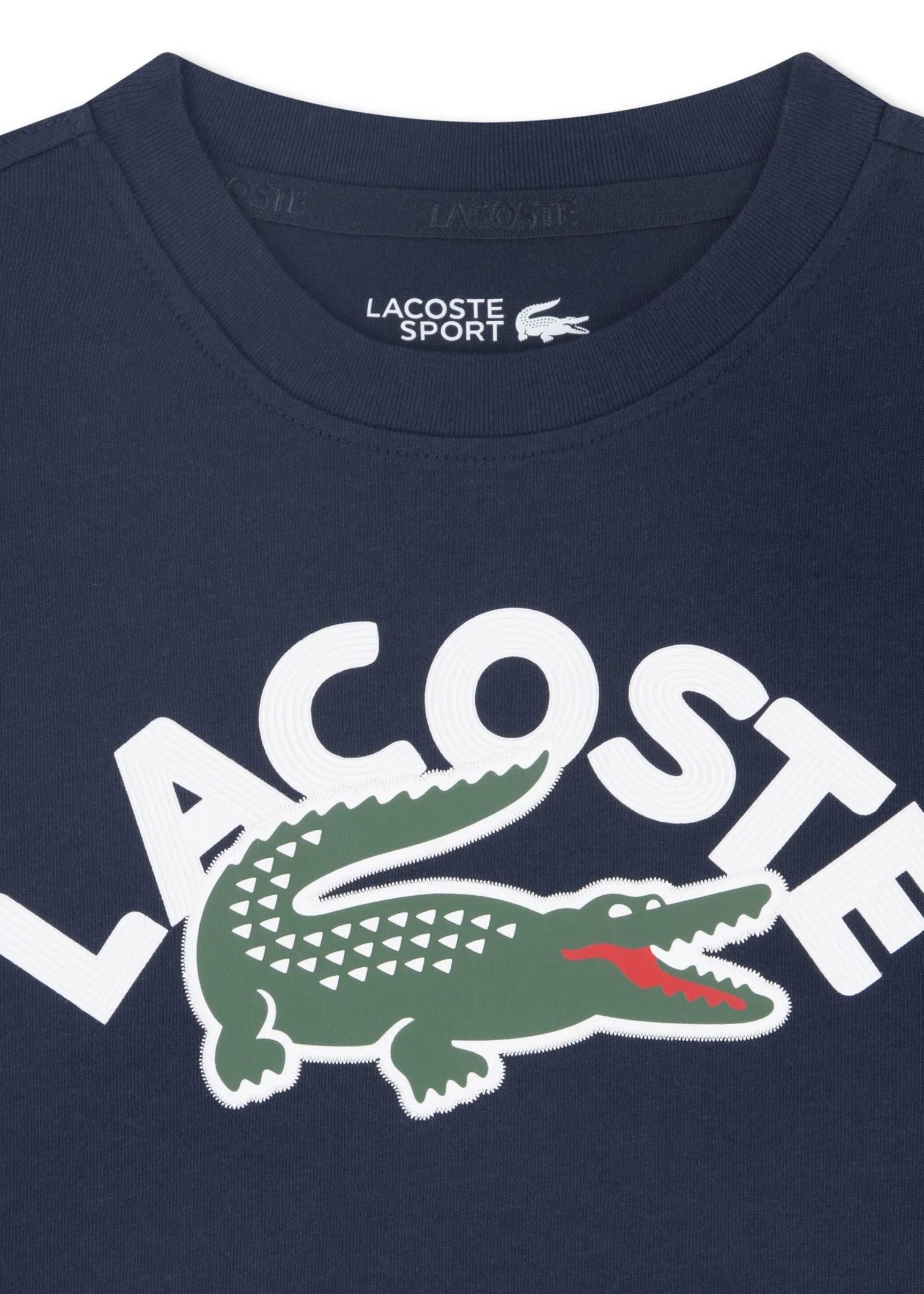 Camiseta Lacoste Maxi Logo Azul