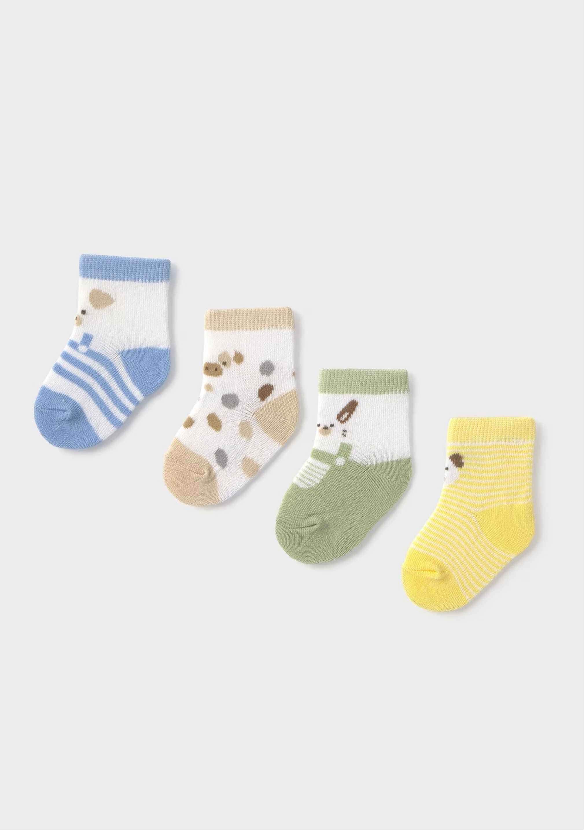 Pack 4 Calcetines Multicolor Newborn