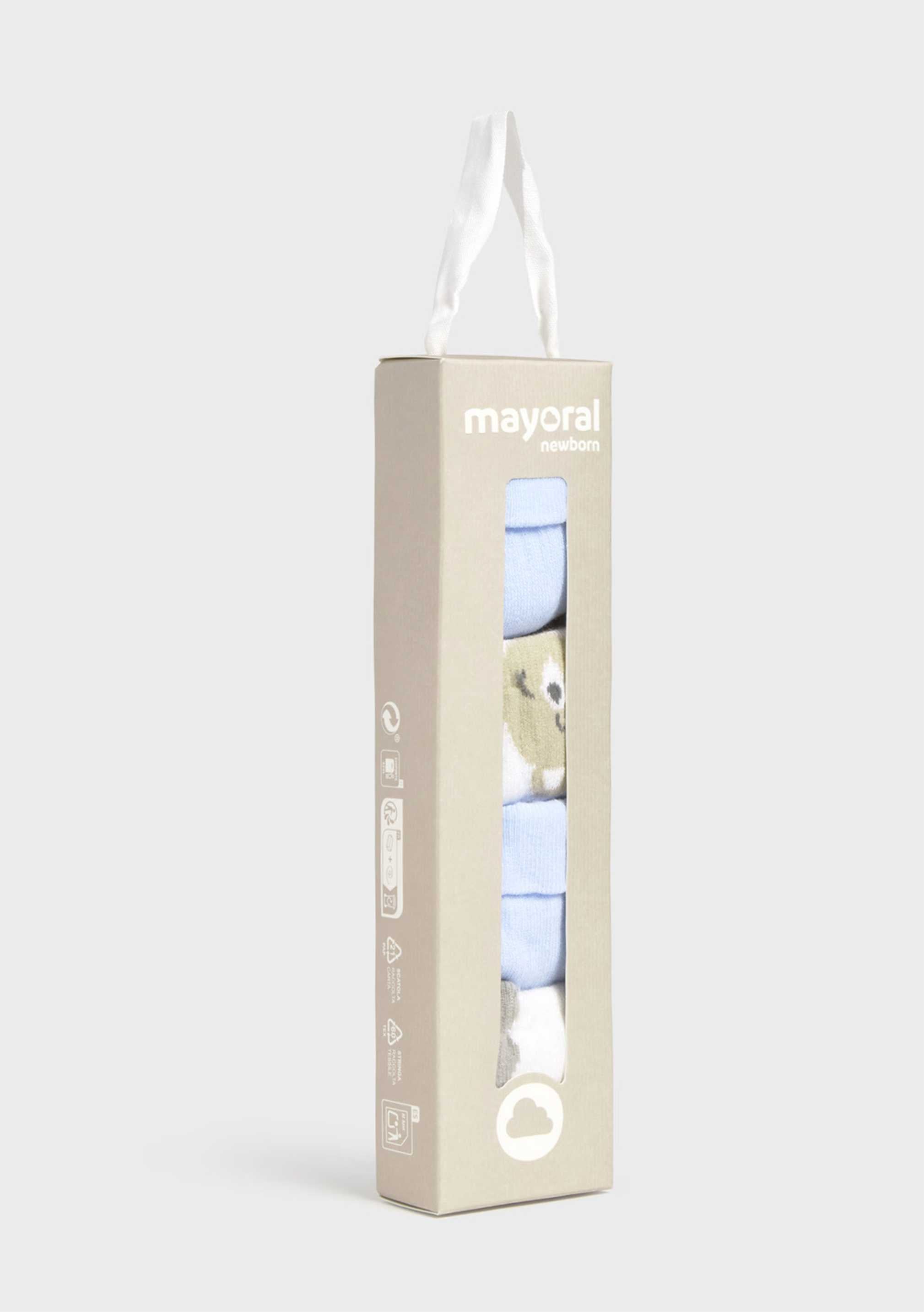 Pack 4 Calcetines Celeste Newborn