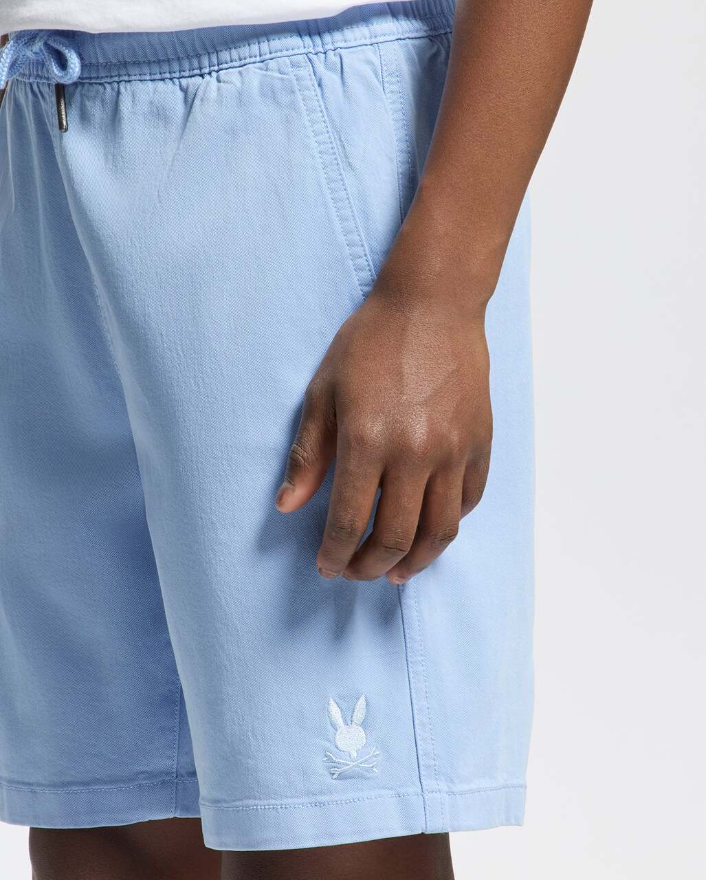 Bermuda Azul Claro Tencel Niño