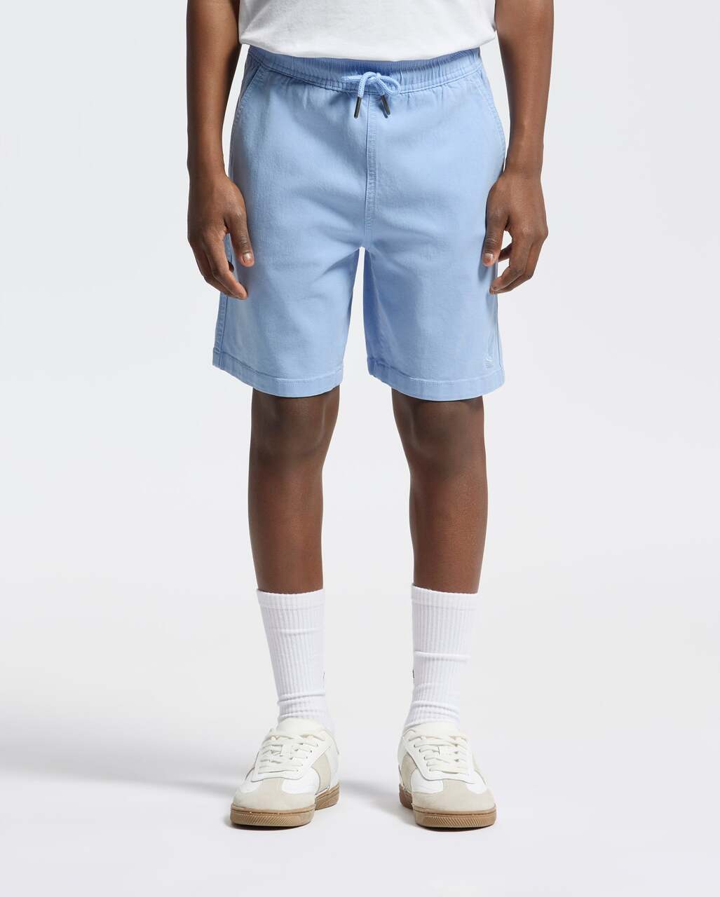 Bermuda Azul Claro Tencel Niño