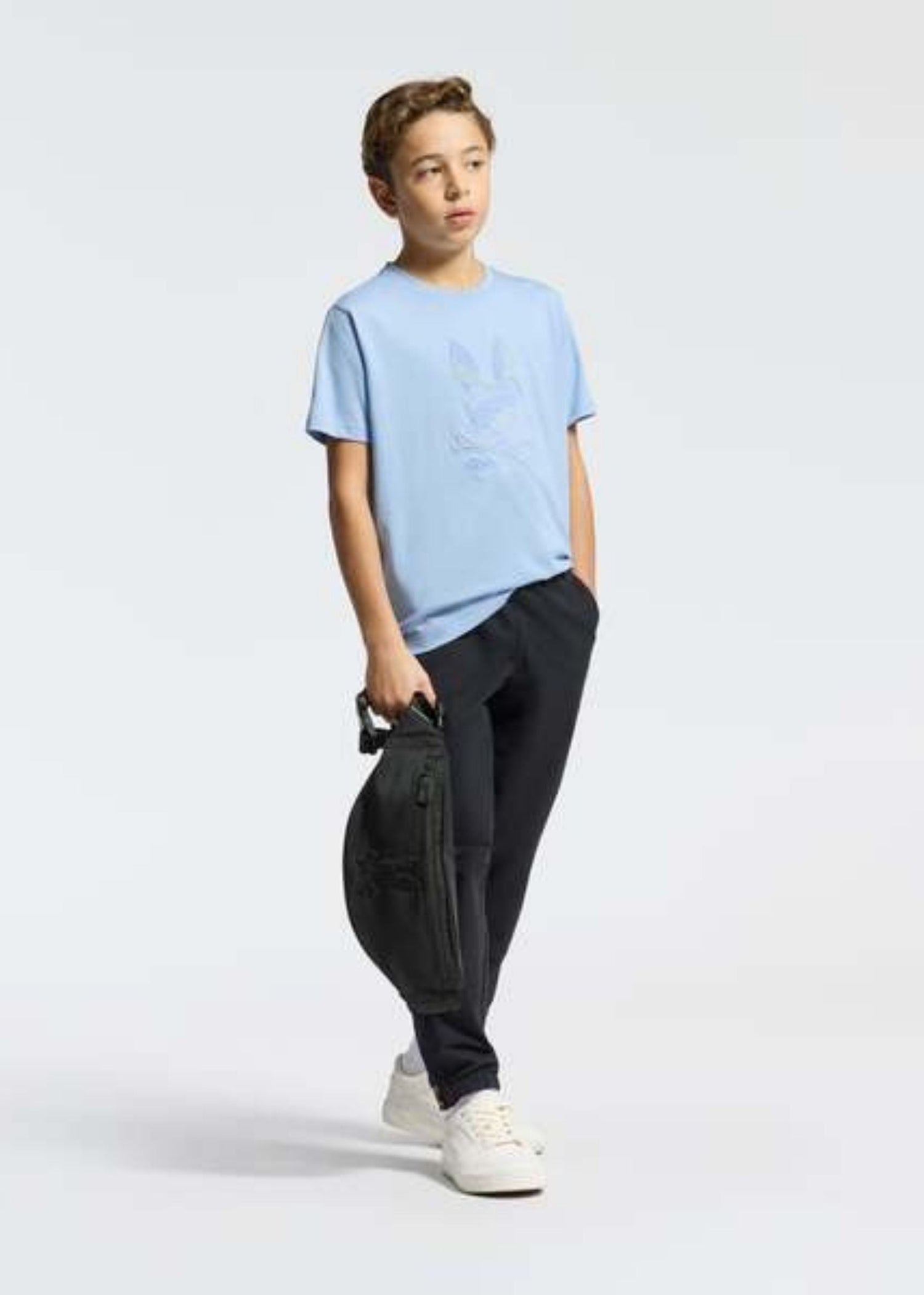 Camiseta Gráfica Baxter Algodón Azul Claro