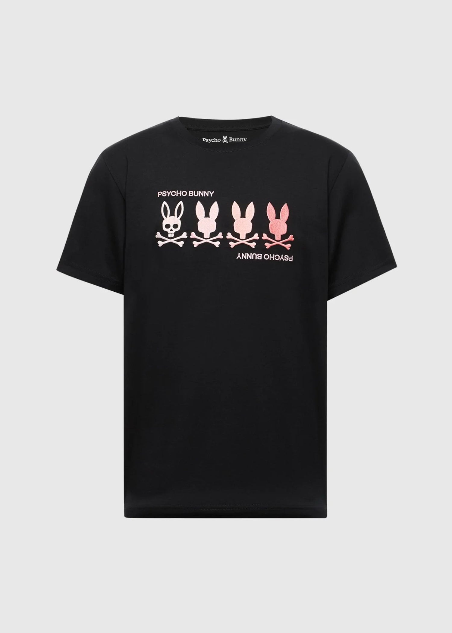 Camiseta Bordada Oceania Algodón Negro