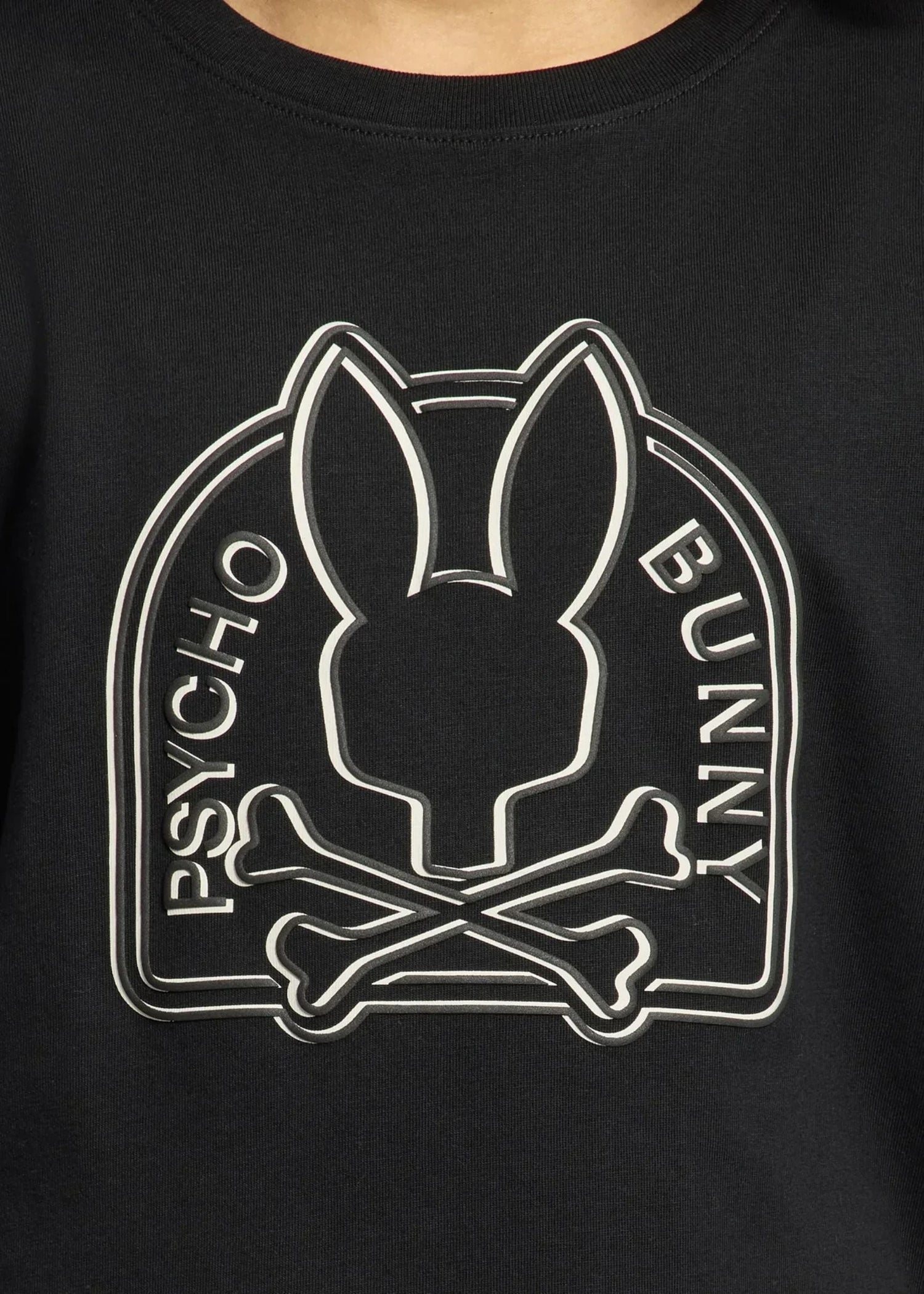 Camiseta Gráfica Melbourne Algodón Negro