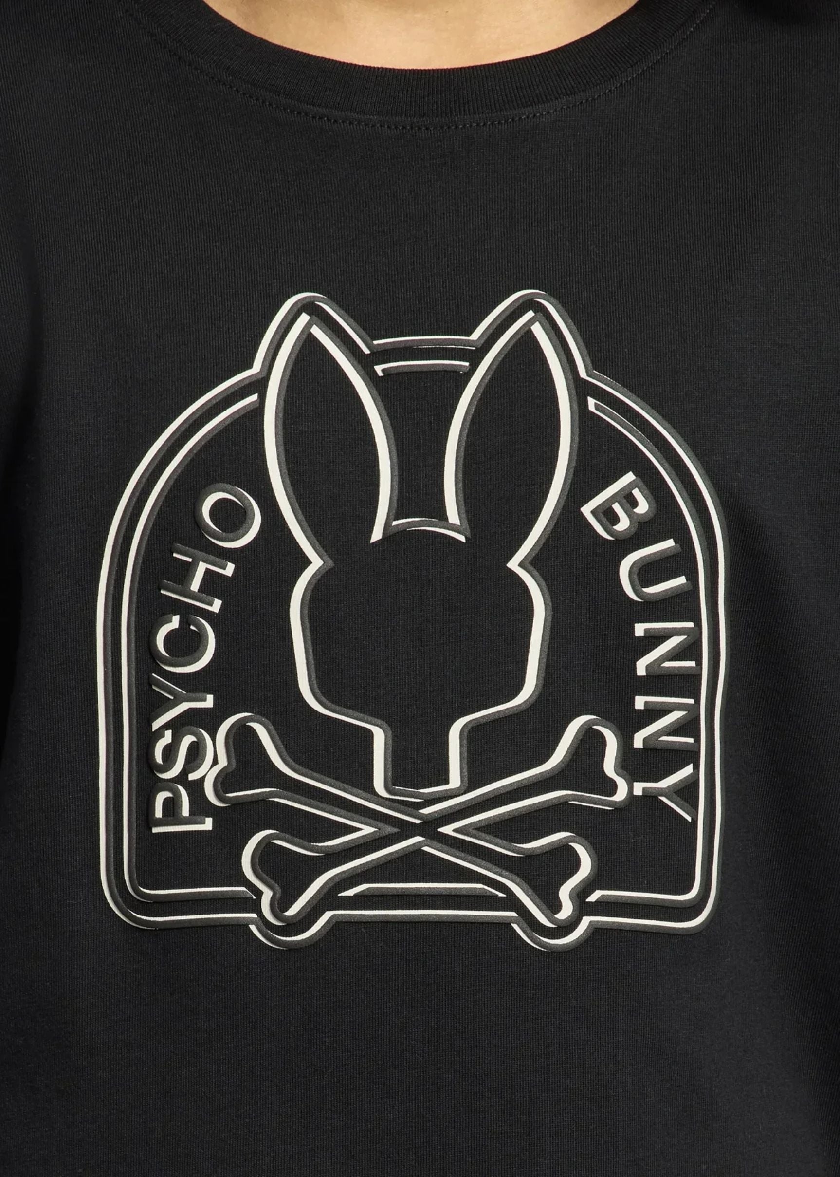 Camiseta Gráfica Melbourne Algodón Negro