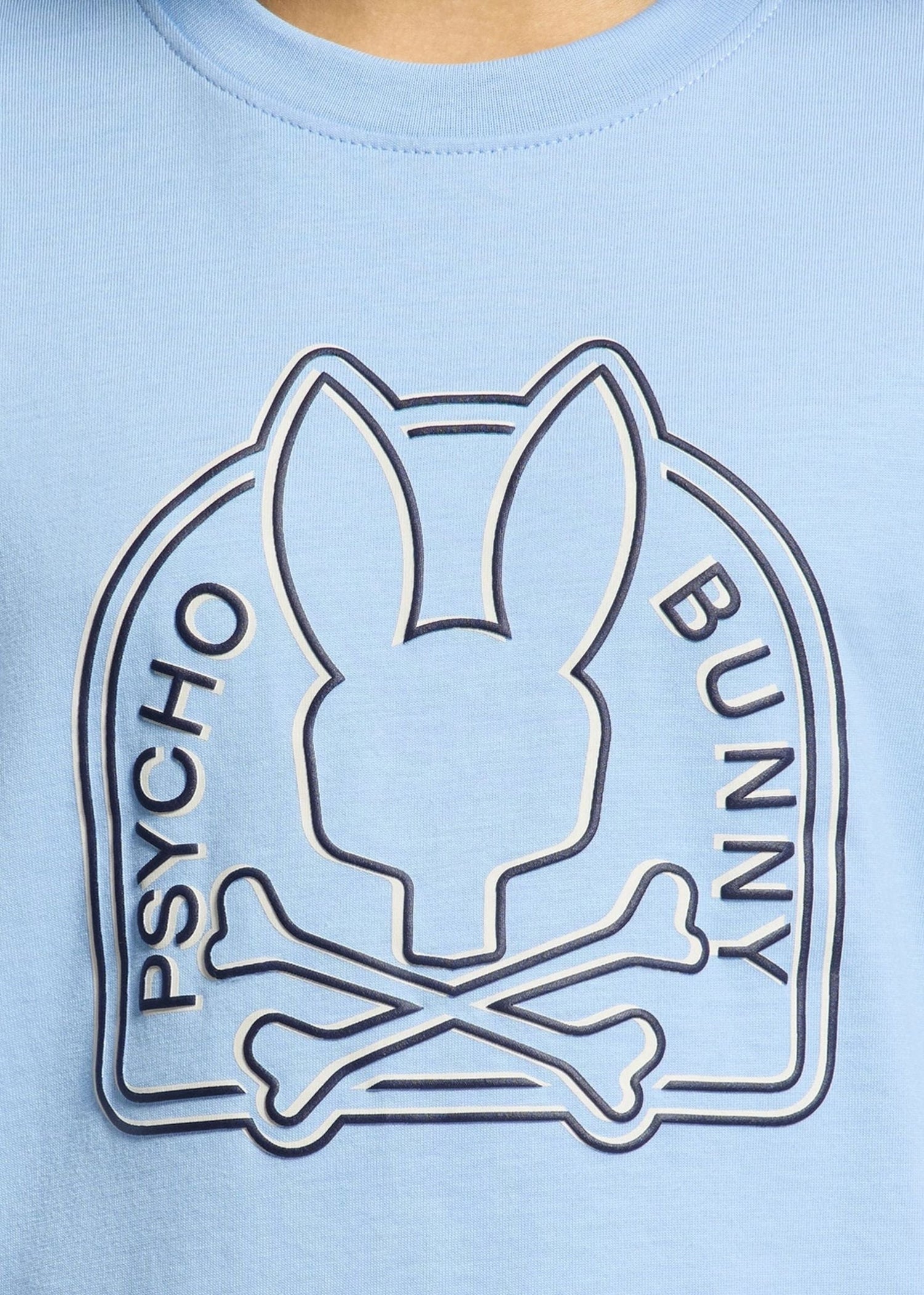 Camiseta Gráfica Melbourne Algodón Azul Claro