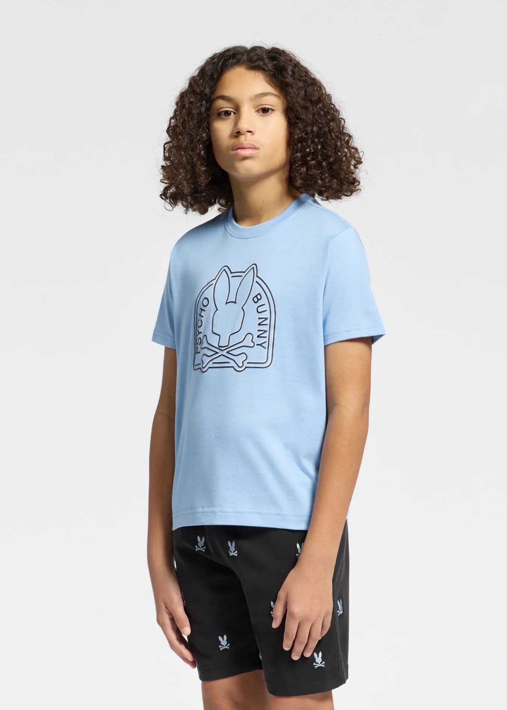 Camiseta Gráfica Melbourne Algodón Azul Claro
