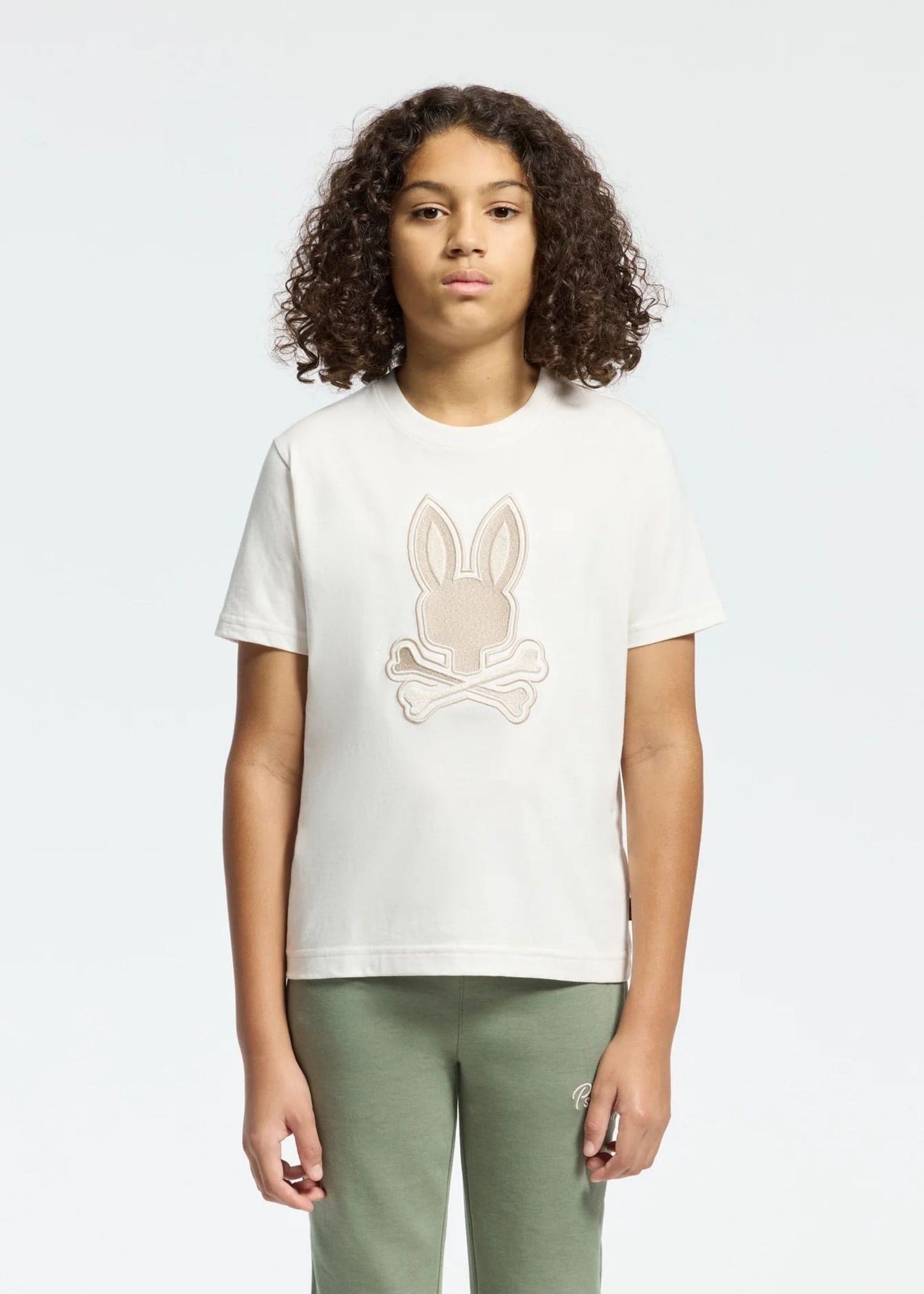 Camiseta Bordada New Castle Algodón Crudo