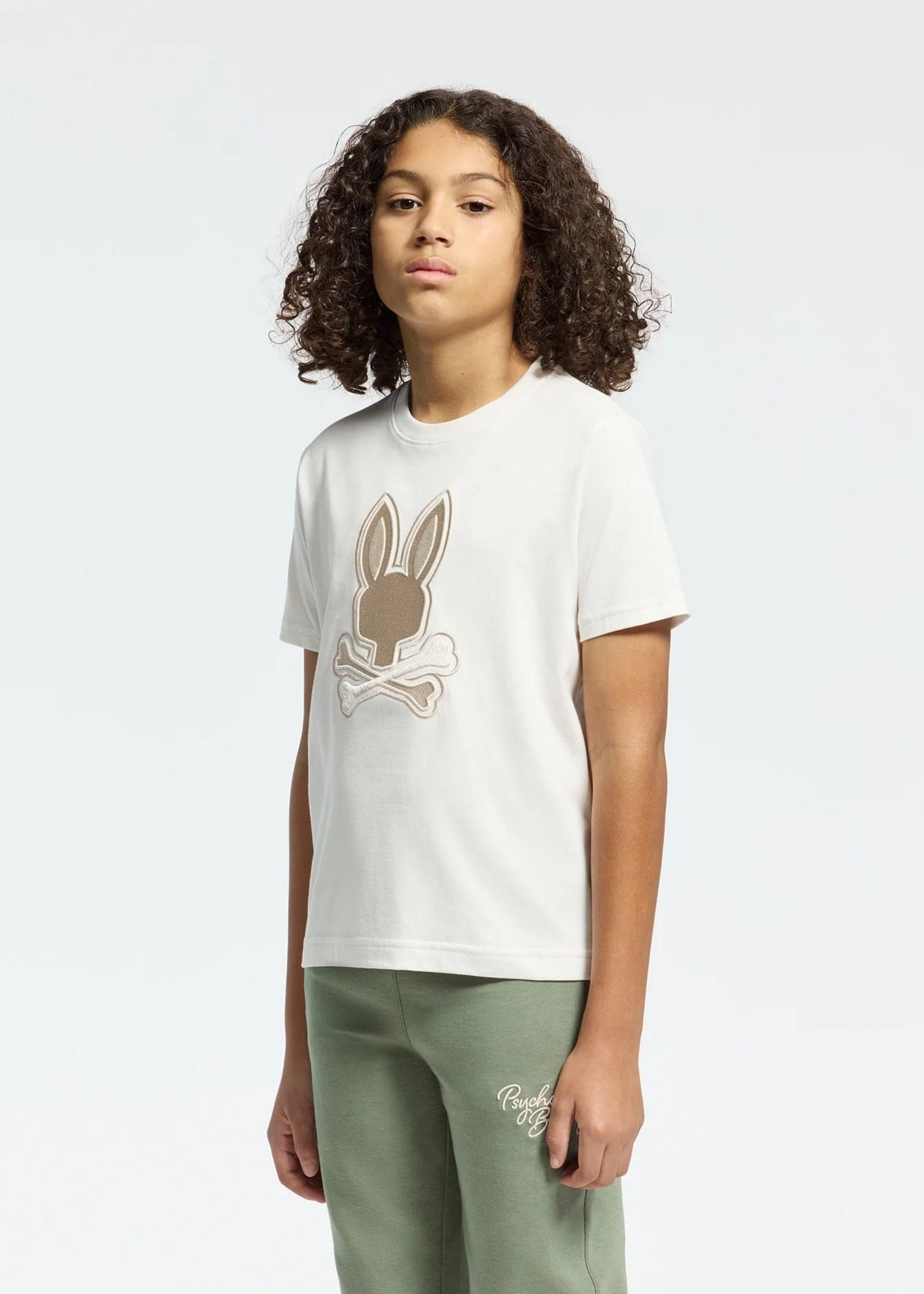 Camiseta Bordada New Castle Algodón Crudo