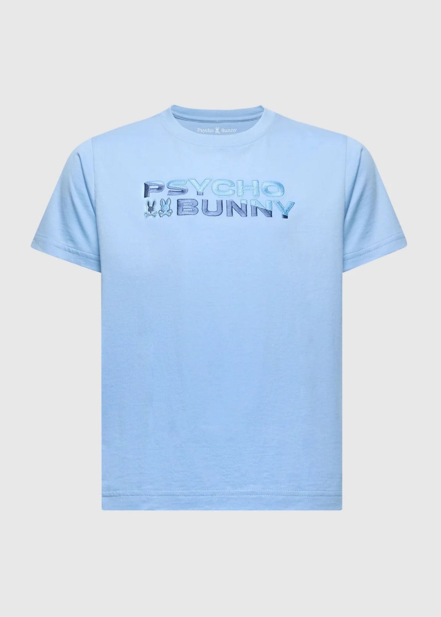 Camiseta Bordada Berni Algodón Azul Claro