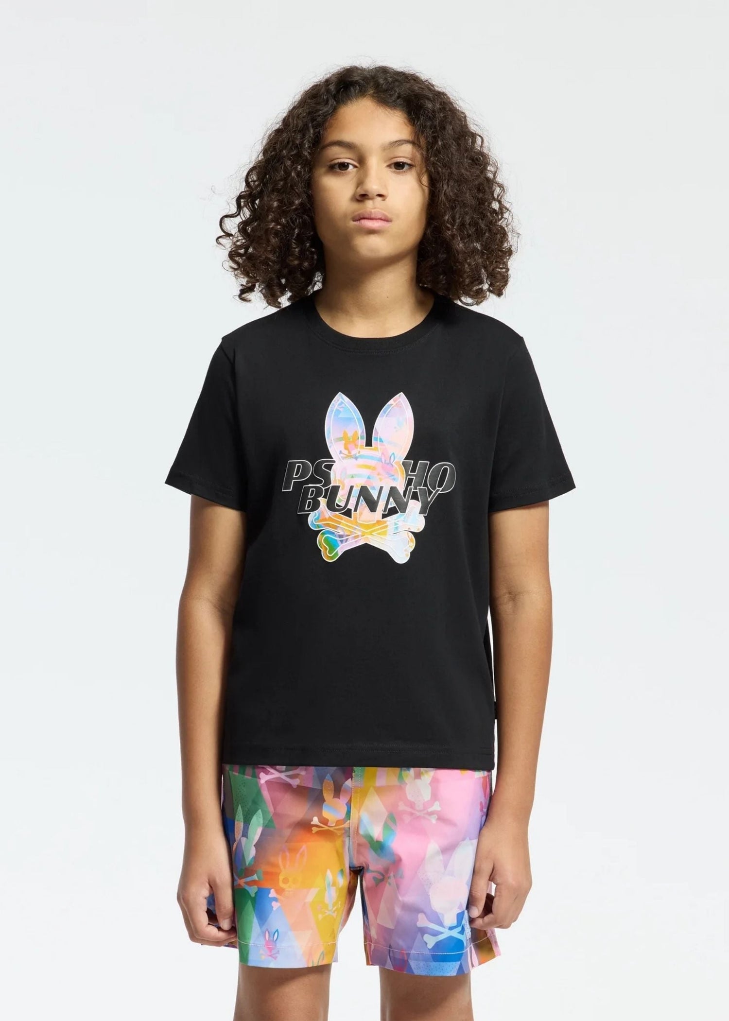 Camiseta Gráfica Milos Algodón Negro