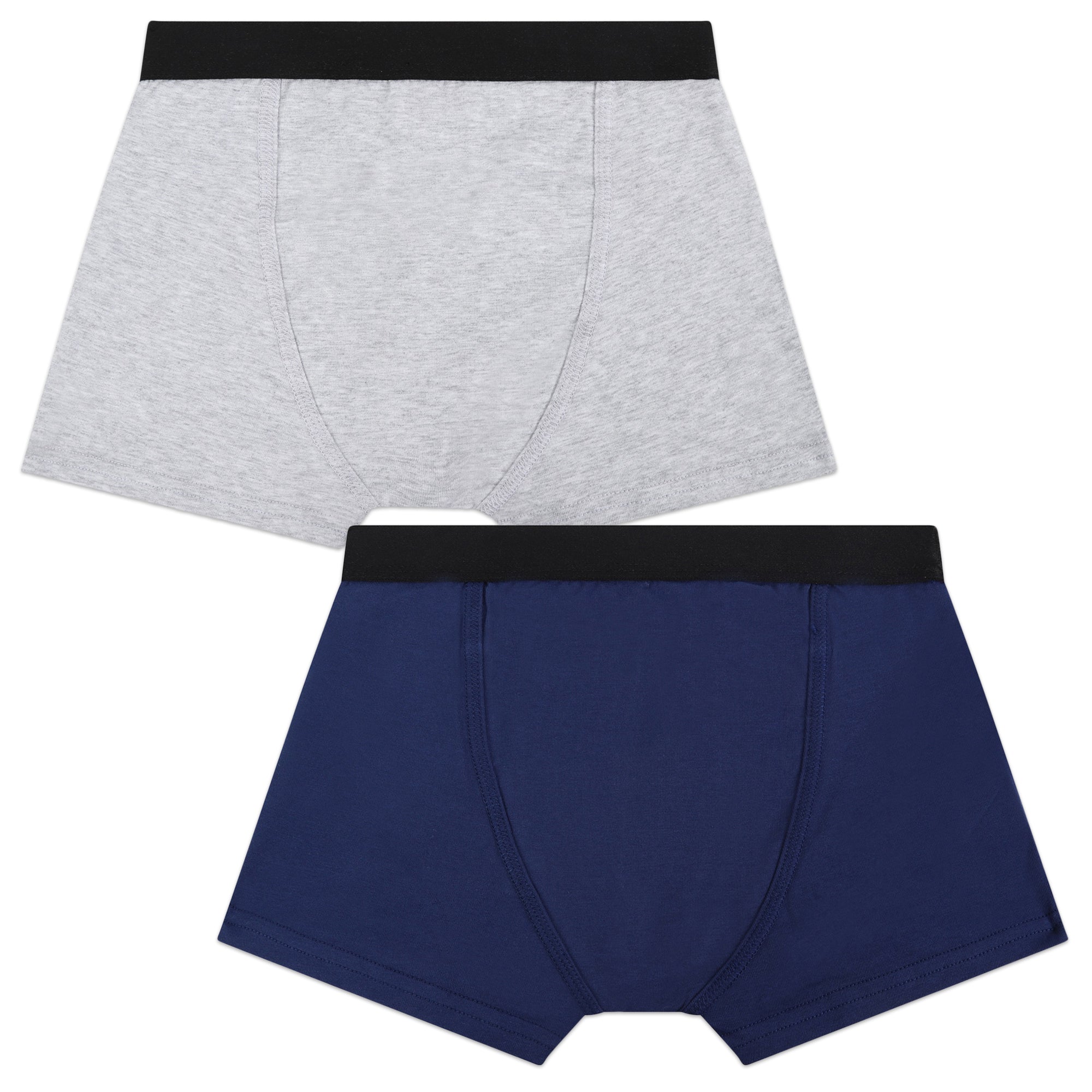 Set 2 Boxer Azul & Gris Niño