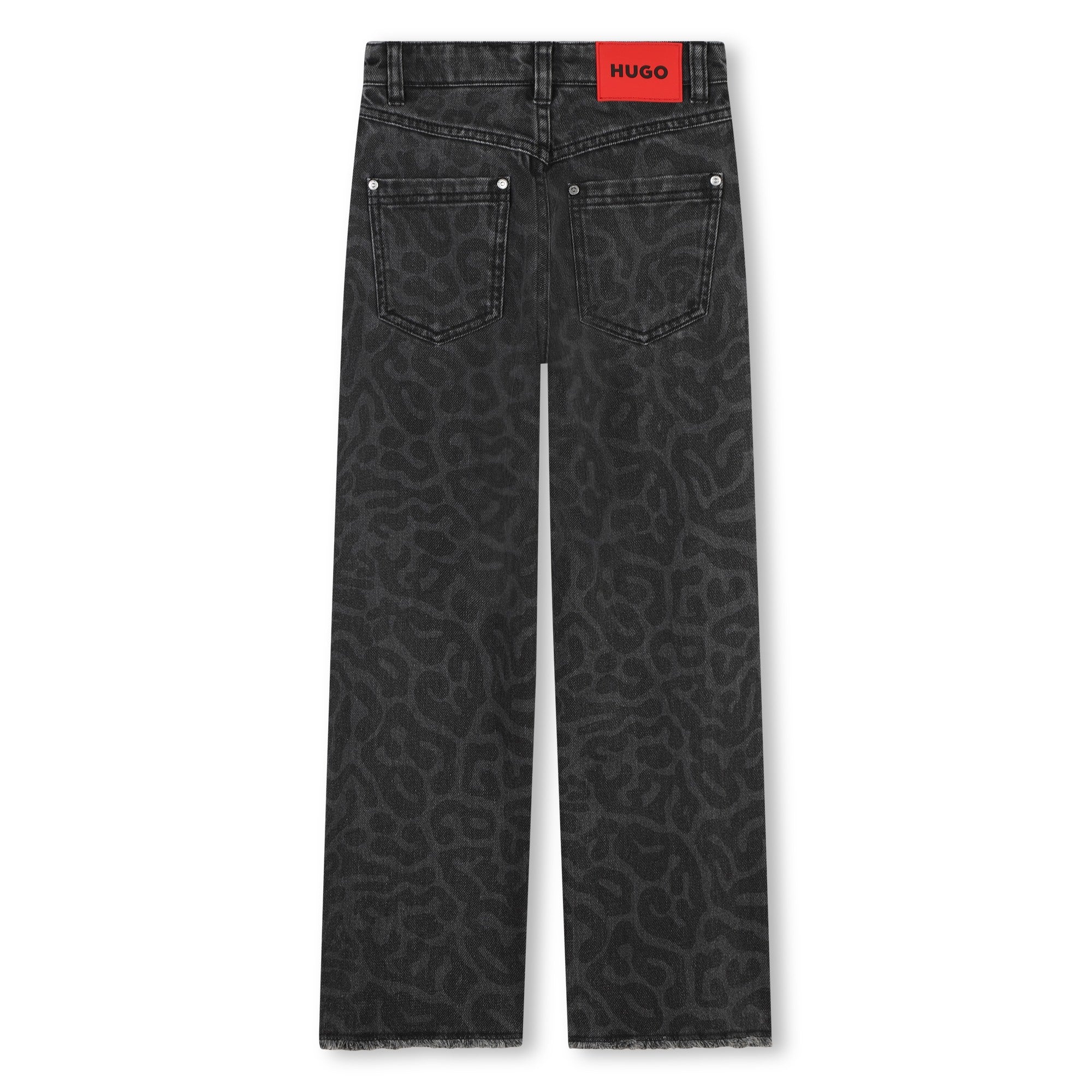 Jean Animal Print Negro Niña