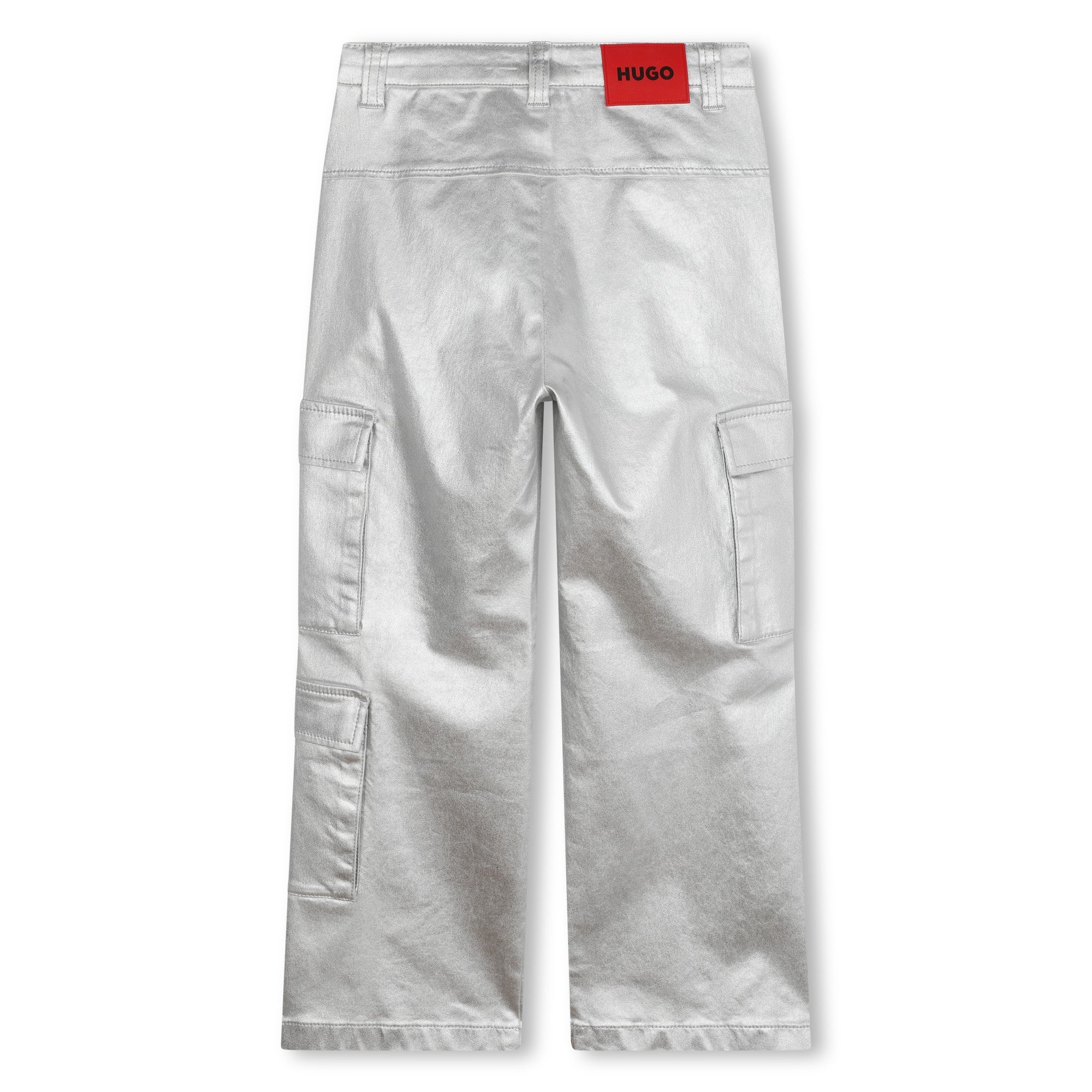 Jean Loose Cargo Plata Niña