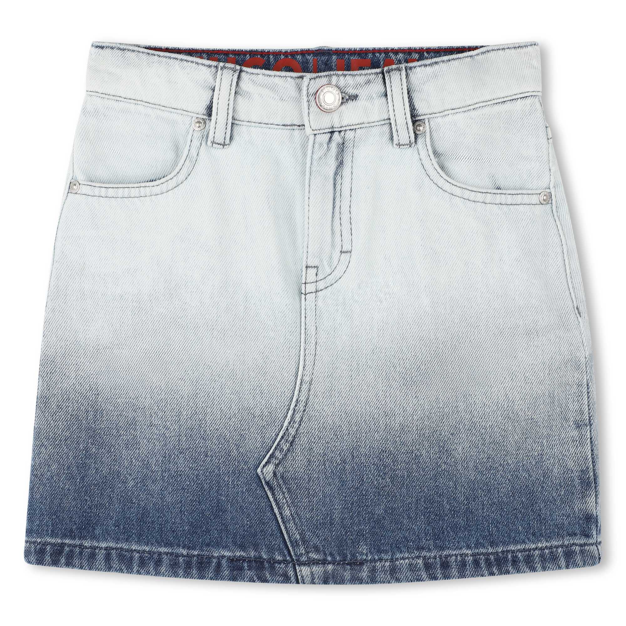 Falda Corta Denim Degradado