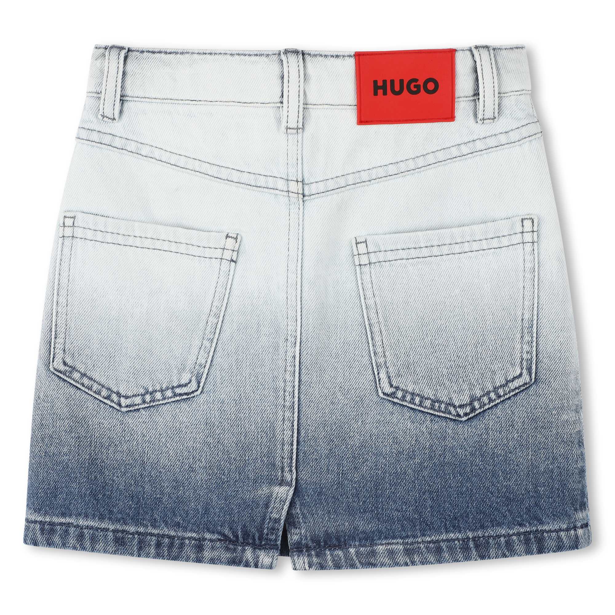Falda Corta Denim Degradado