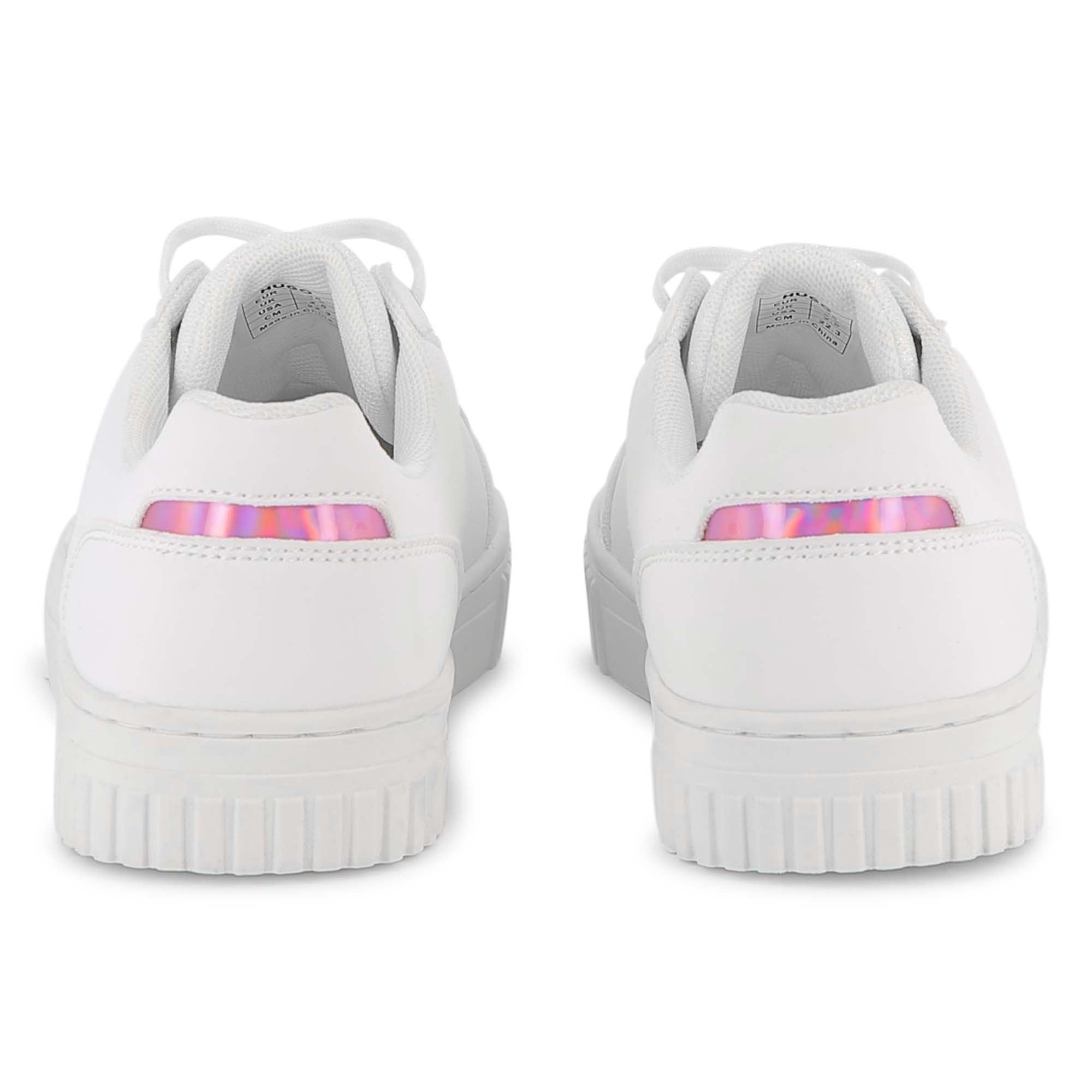 Sneakers blancos lOGO Iridiscente