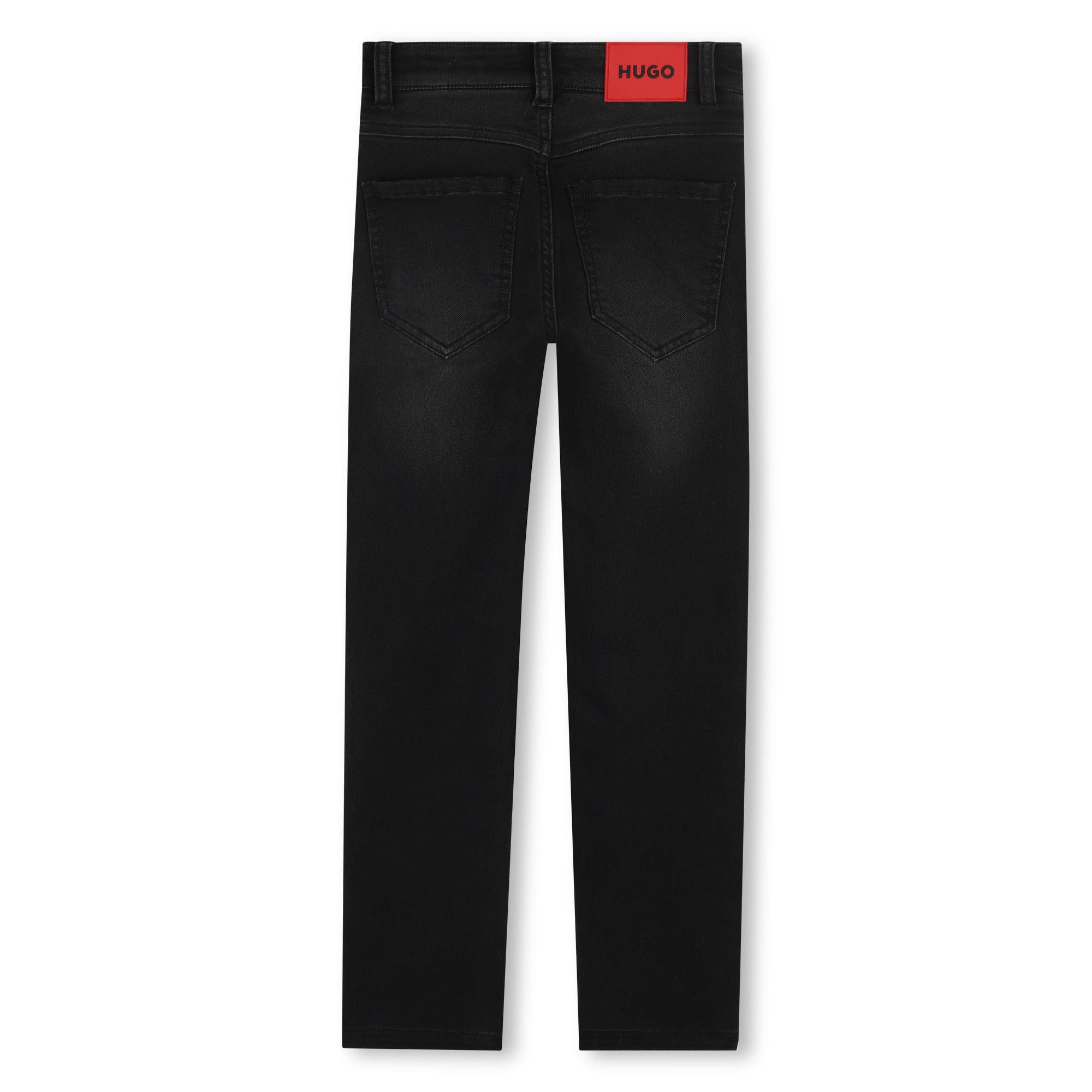 Jeans Slim Fit Deslavado Negro